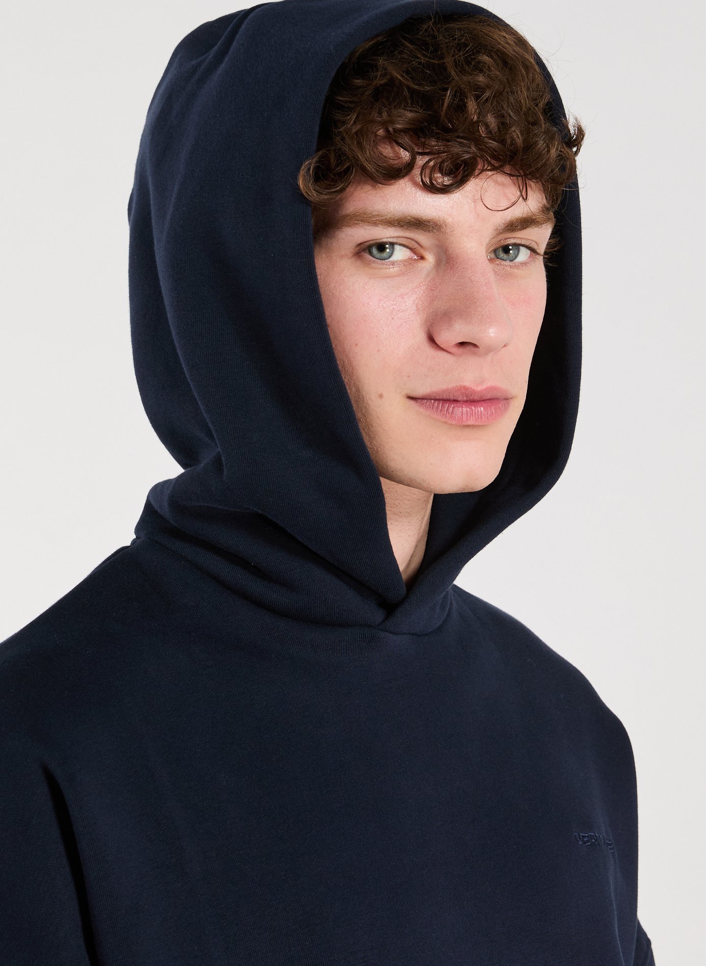 Sweat à capuche en coton mélangé GERTRUDE ET GASTON Bleu