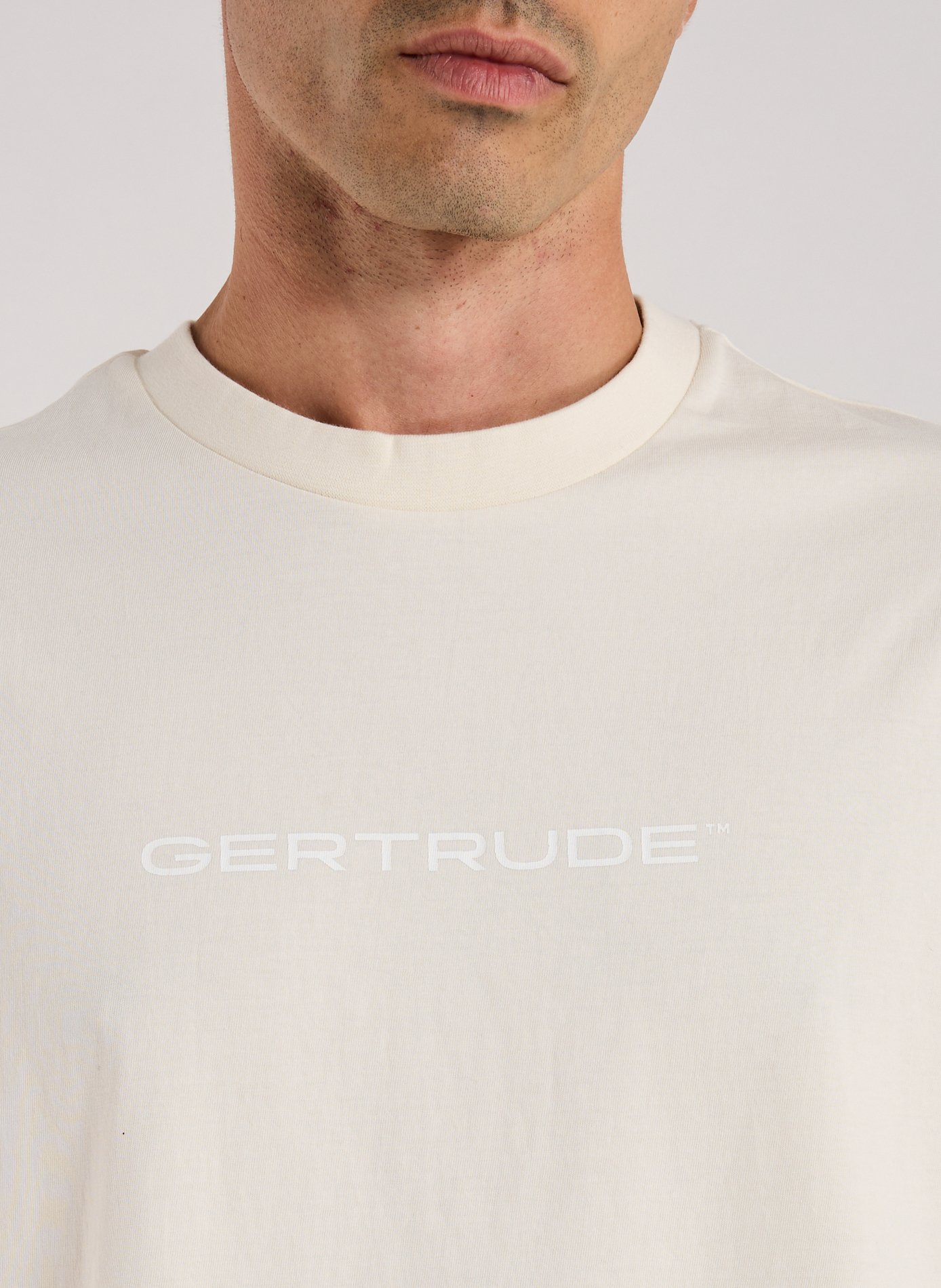 T-shirt col rond en coton GERTRUDE ET GASTON Beige