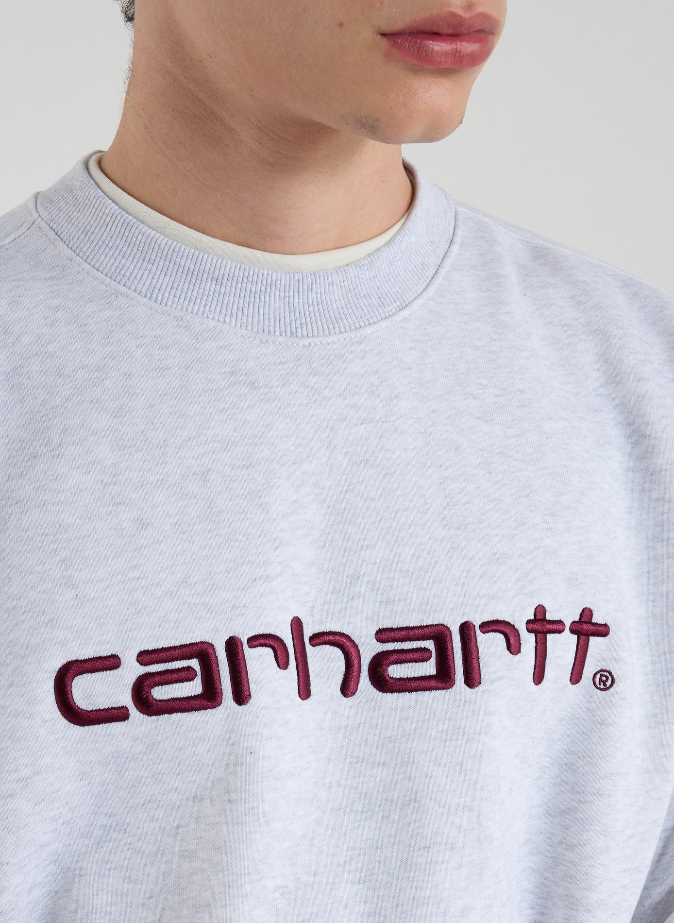 Oversized logo sweatshirt CARHARTT WIP Grey