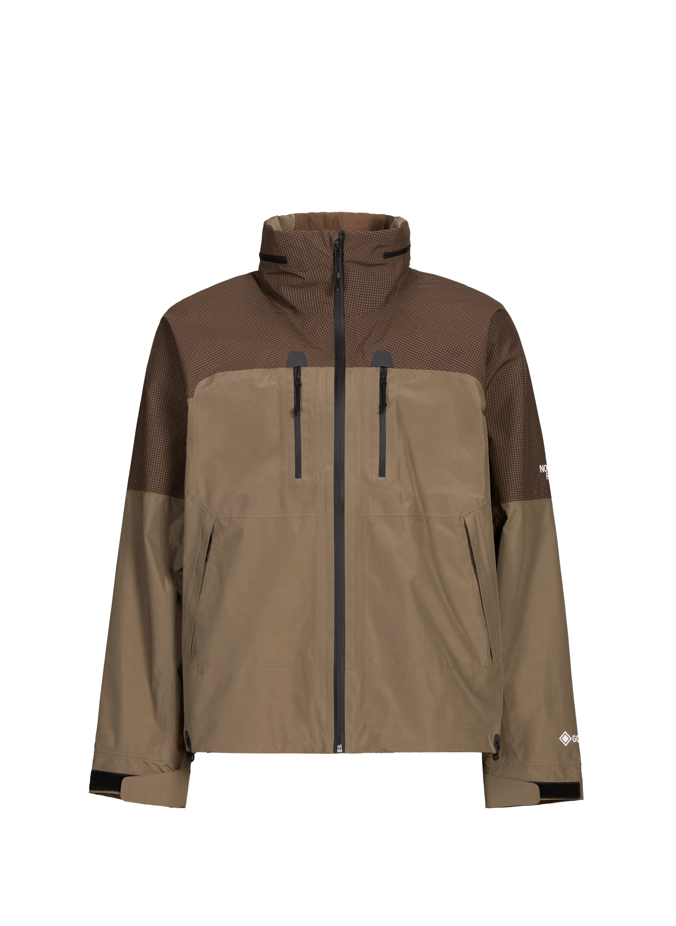 Oversized windbreaker coat THE NORTH FACE Brown