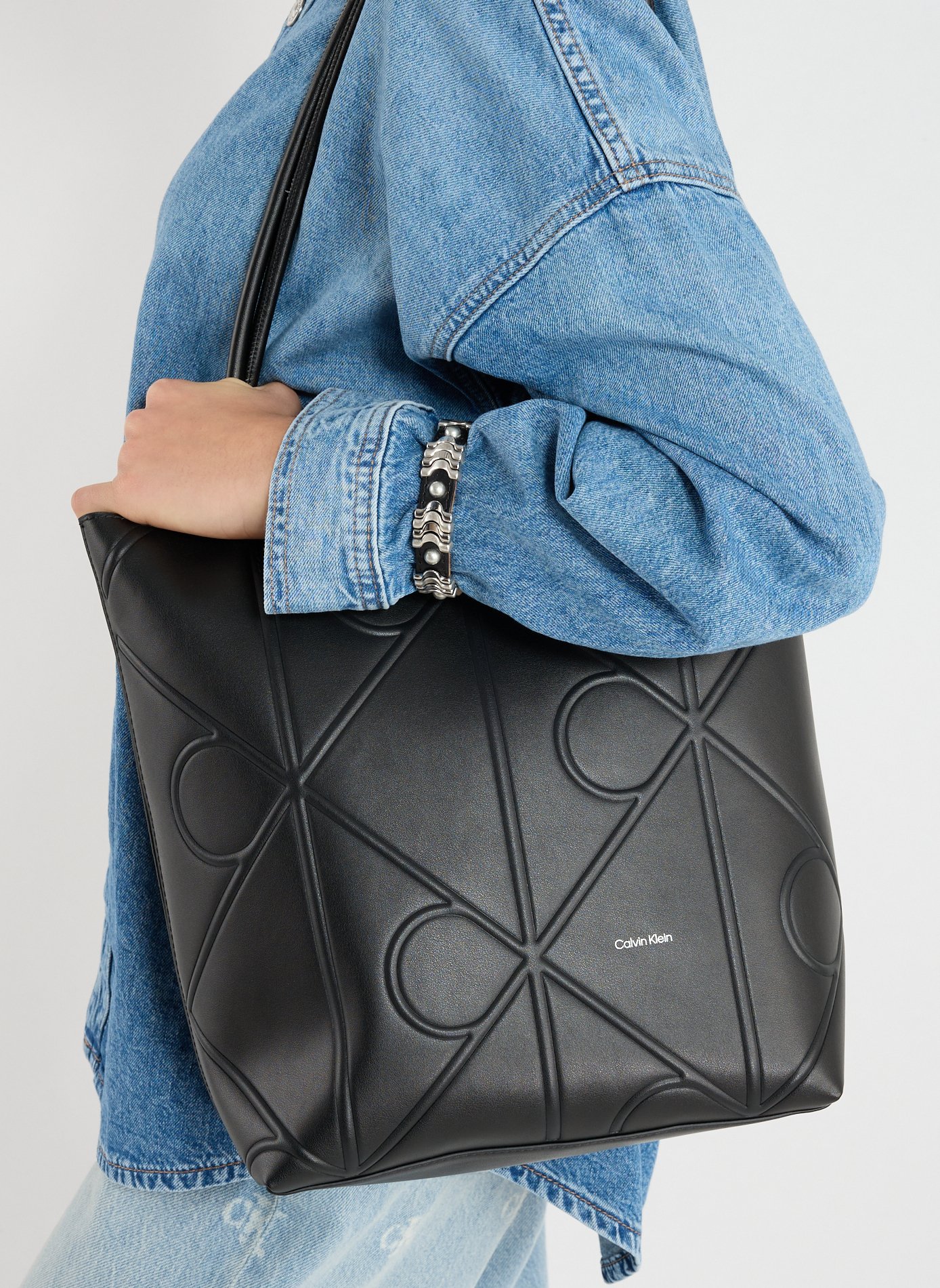 Sac cabas Monogrammes  CALVIN KLEIN Noir