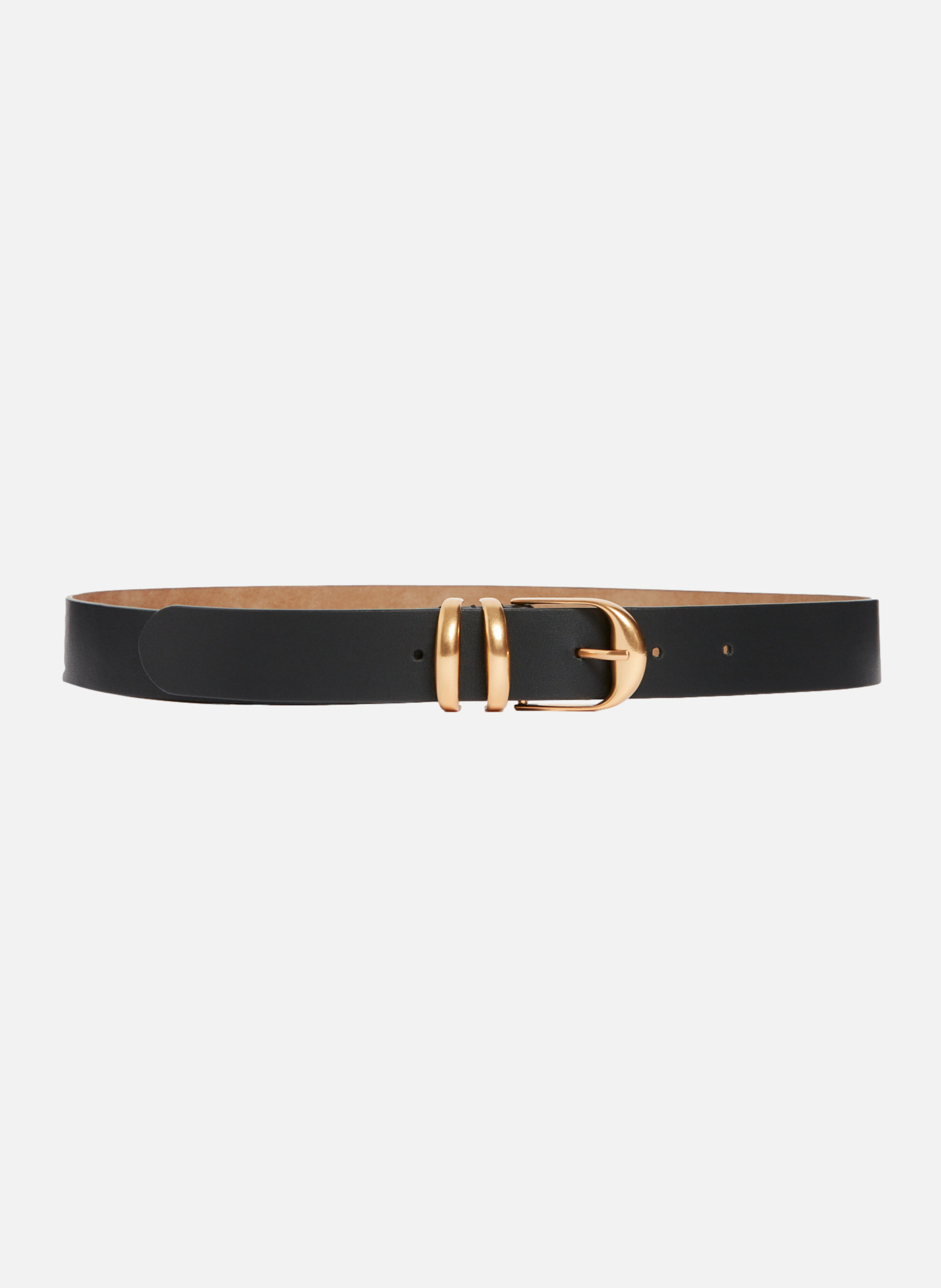VANESSA BRUNO Ceinture 30mm en cuir noir Noir