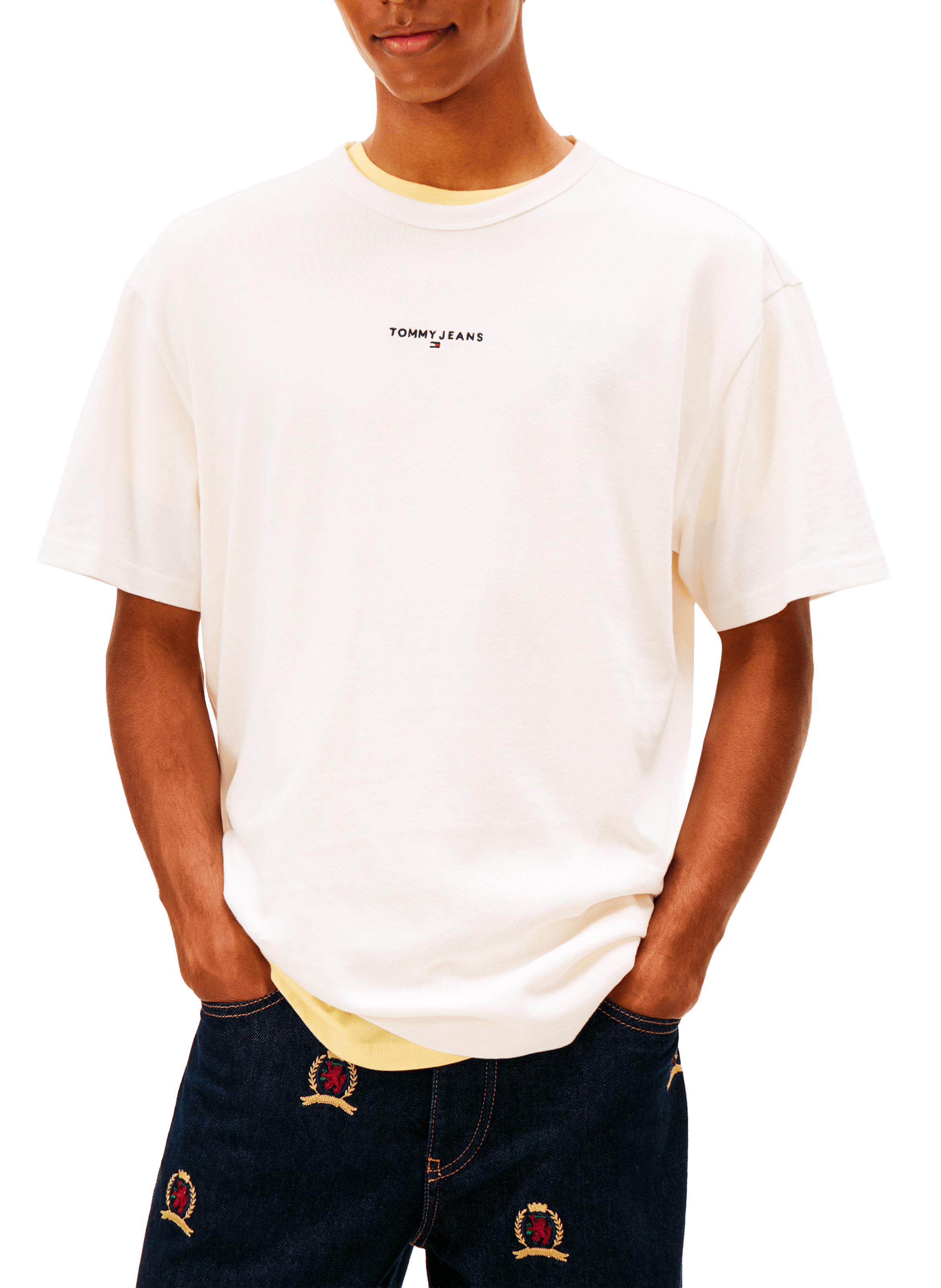 TOMMY HILFIGER T-shirt à logo Beige