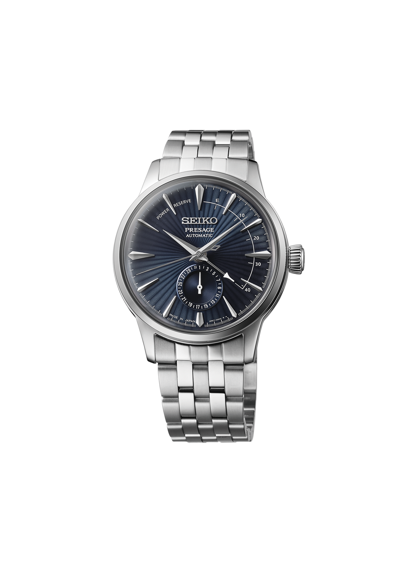 Montre en acier inoxydable SEIKO Bleu