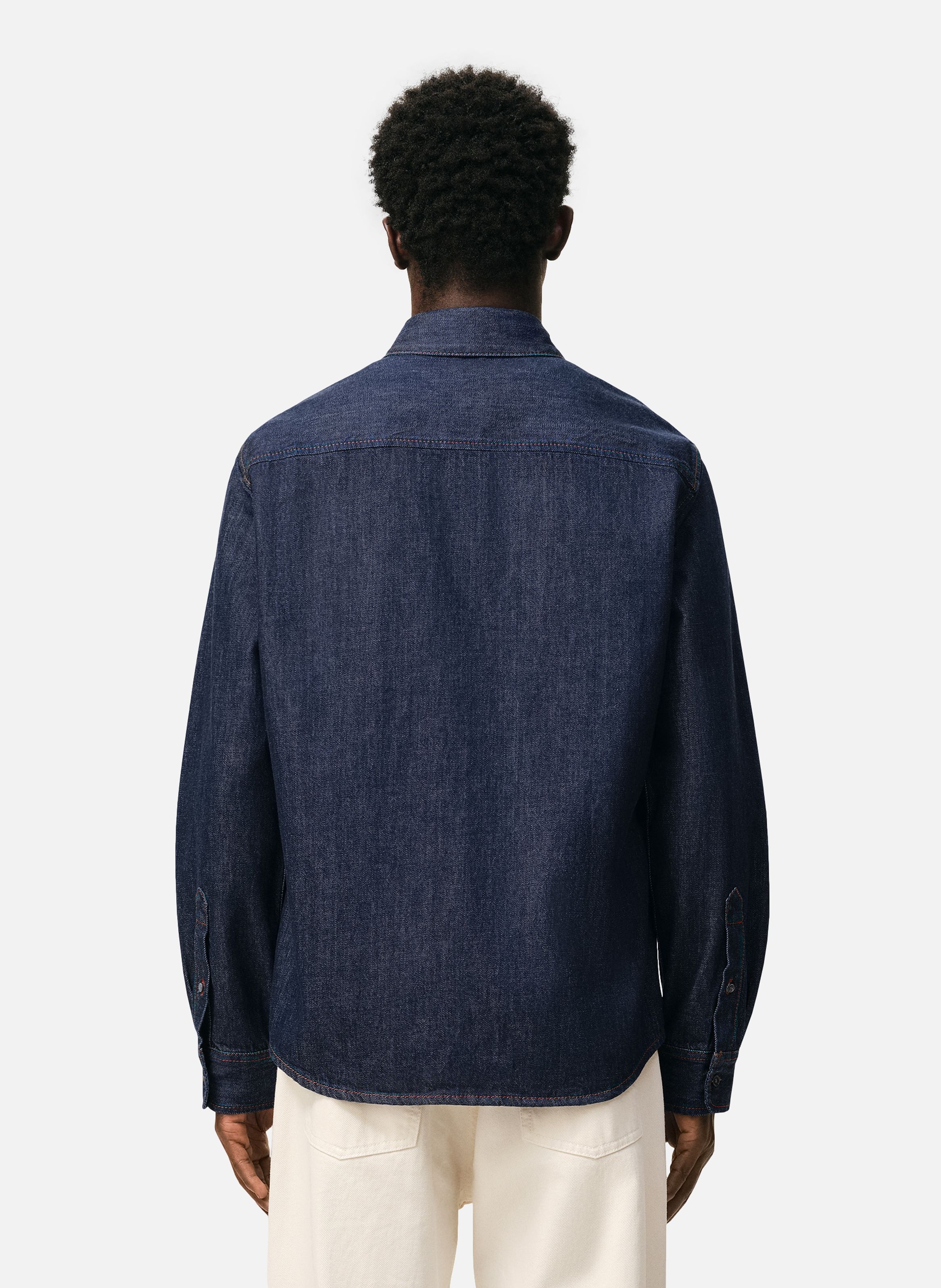 Chemise denim ami de coeur unisexe en coton AMI PARIS Bleu