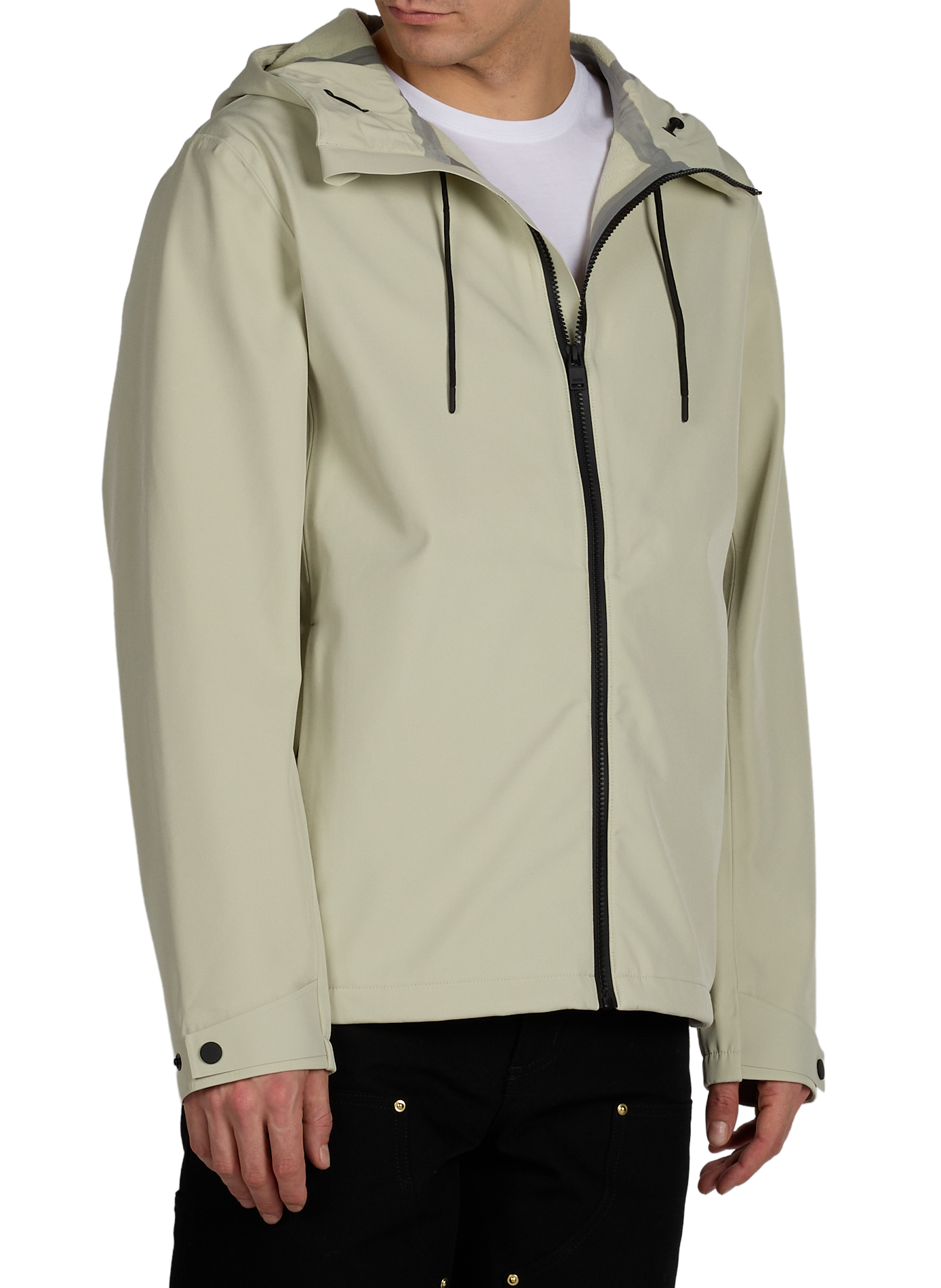 Hooded knit sweater RAINS Green