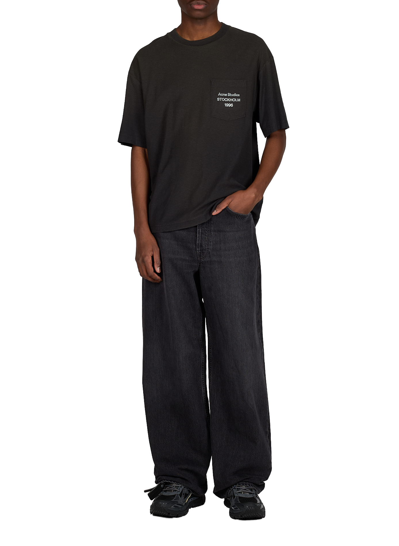 Classic Cotton T-Shirt ACNE STUDIOS Black