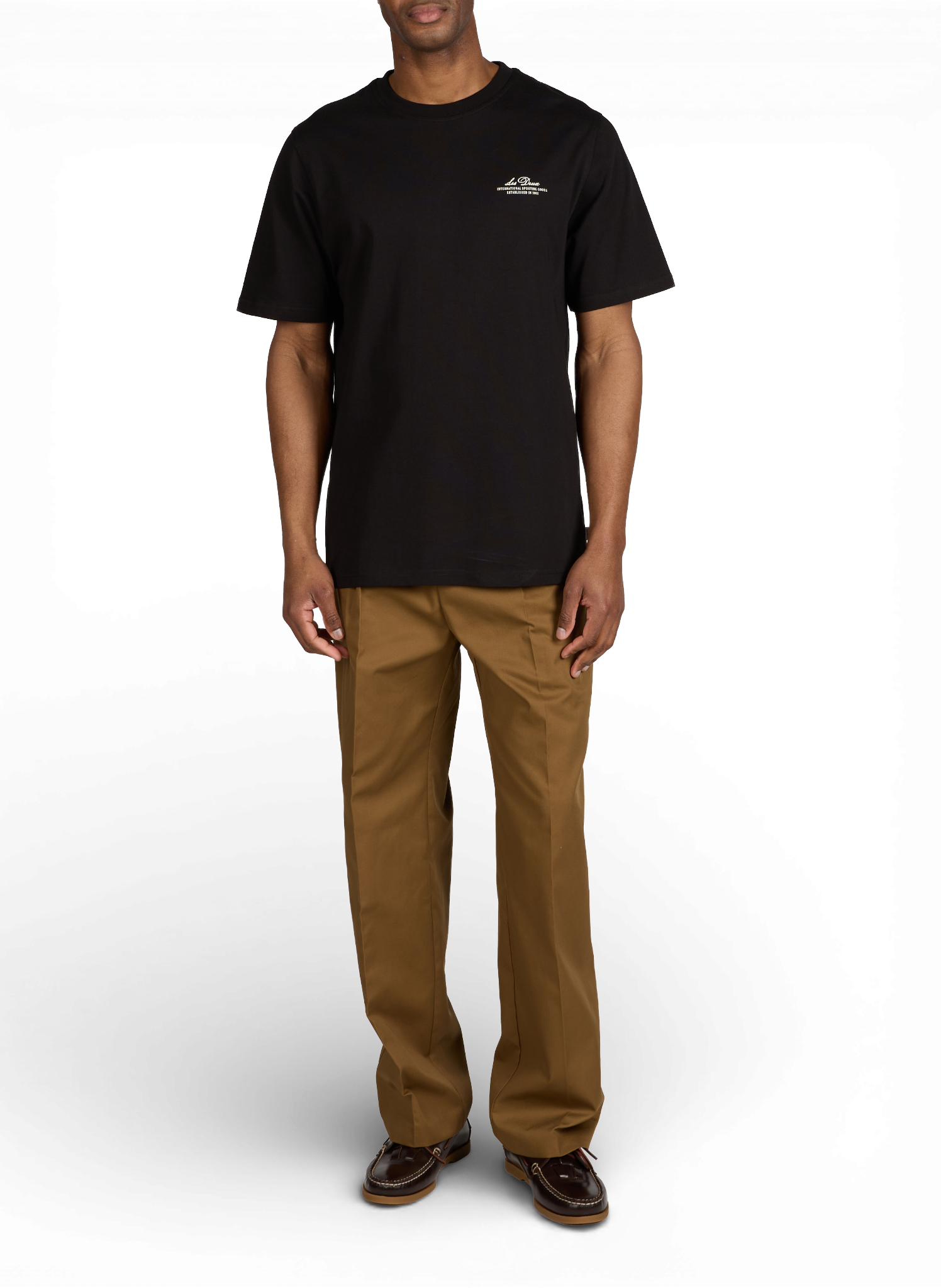 Trousers Reece with thick twill pleats LES DEUX Beige