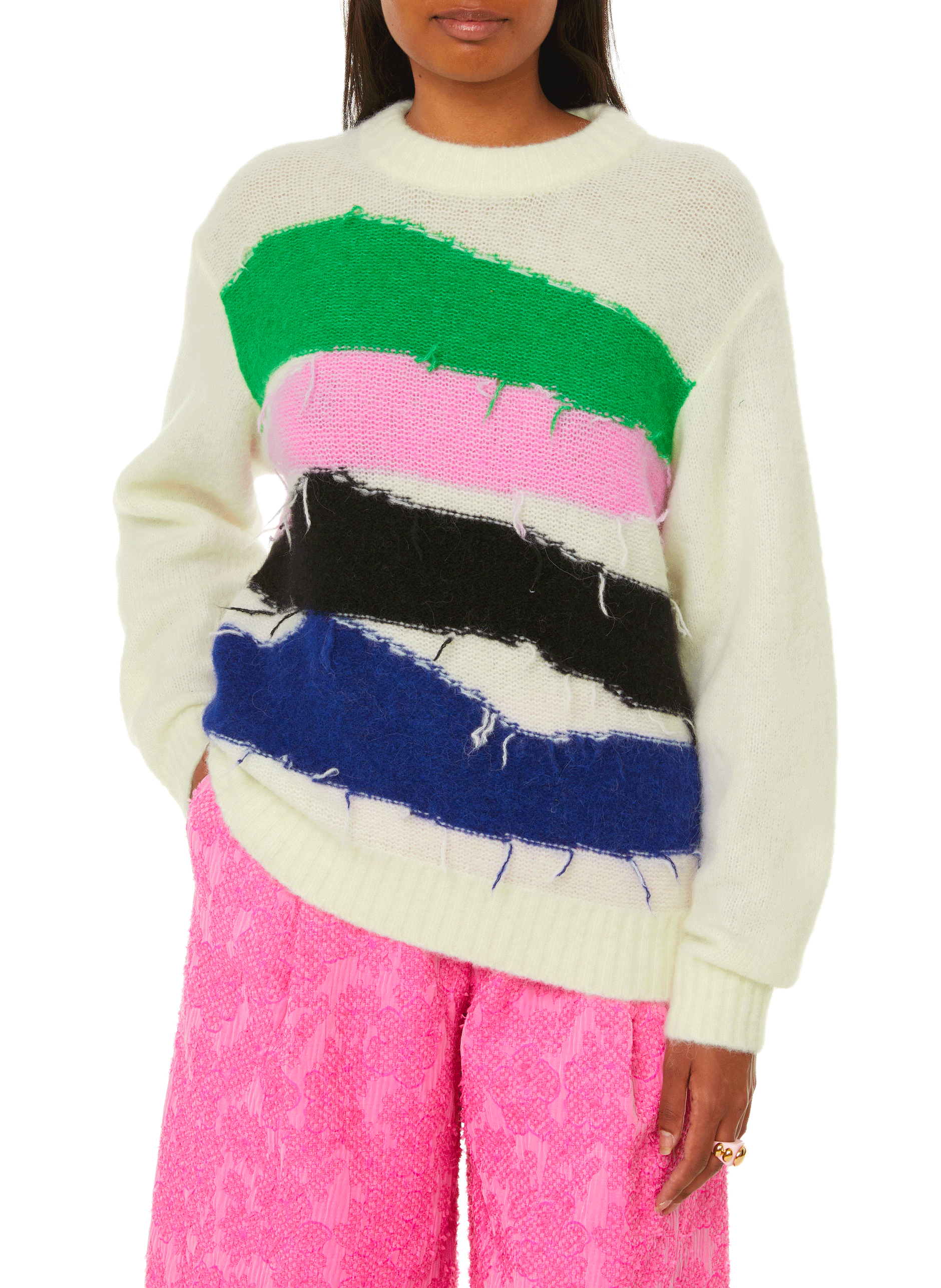 Cecilee wool and alpaca knit jumper BAUM UND PFERDGARTEN Multicolour