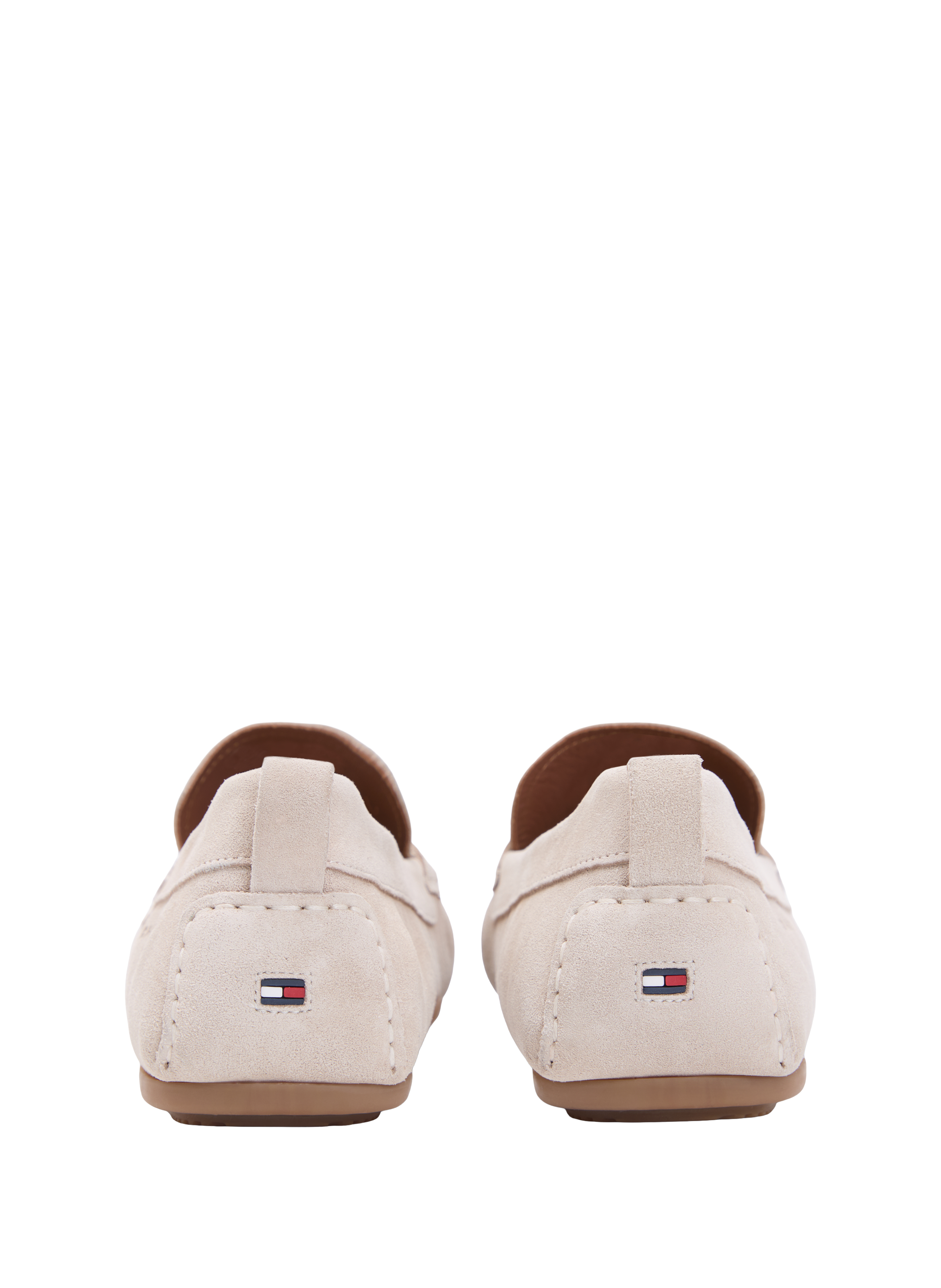 Suede cow leather loafers TOMMY HILFIGER Beige