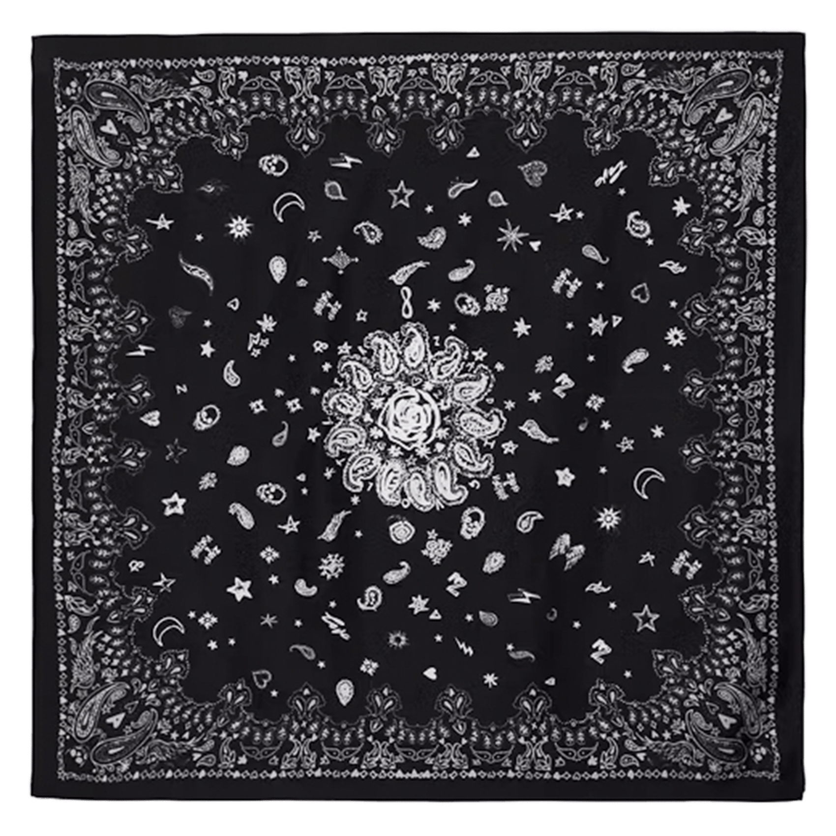 Foulard imprimé debbie 85 ZADIG&VOLTAIRE Noir