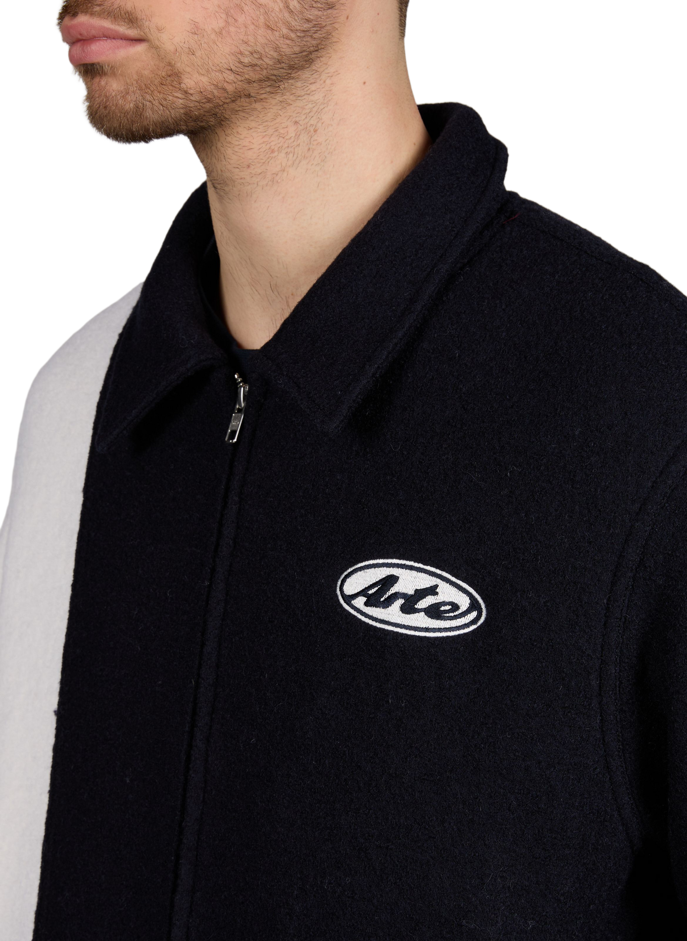 Wool Logo Varsity Jacket ARTE ANTWERP Blue