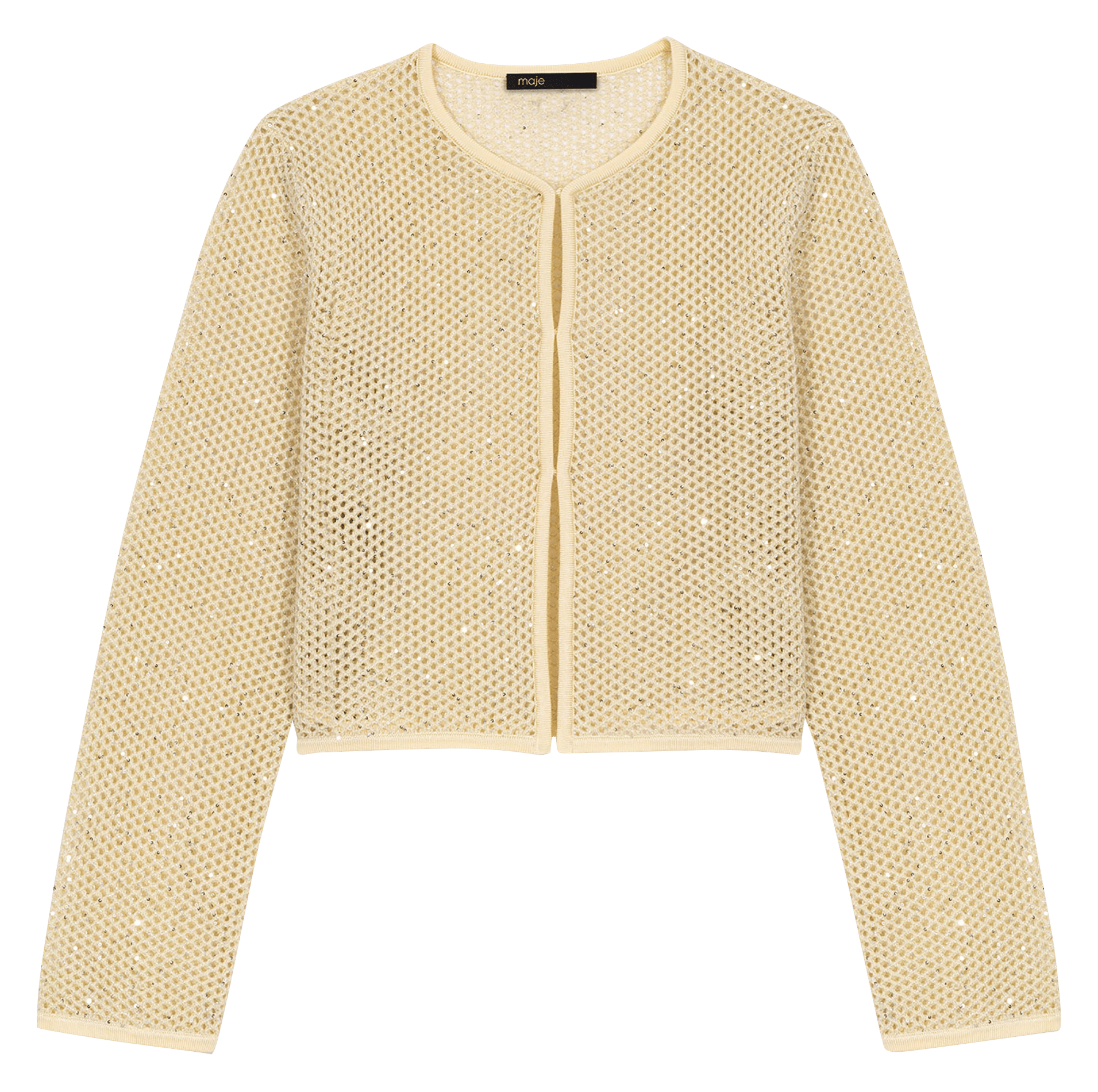 Gilet col rond MAJE Jaune