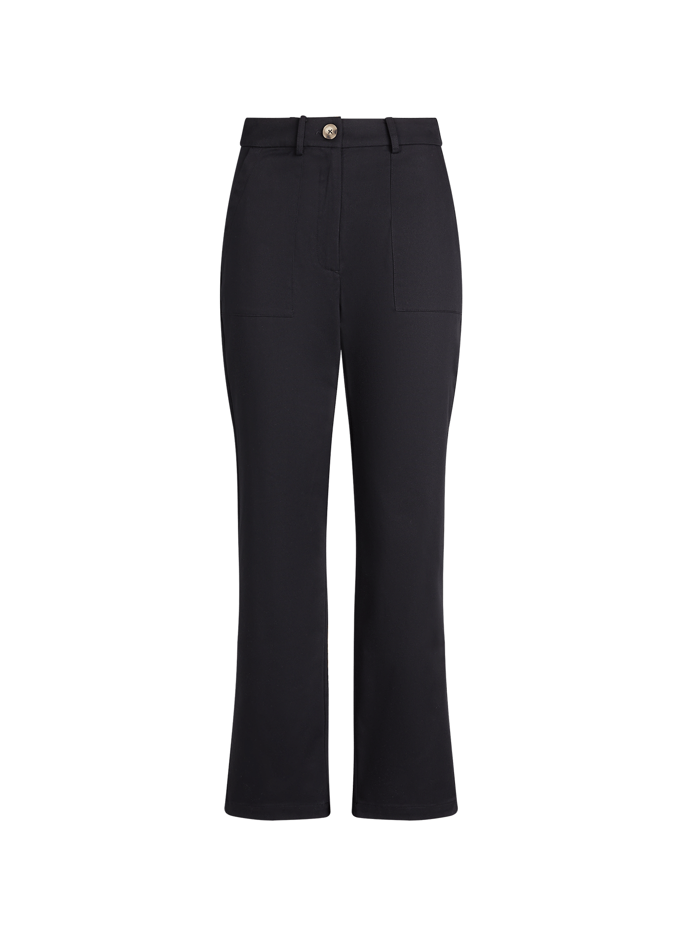 Pantalon à rayures en coton mélangé VILA Noir