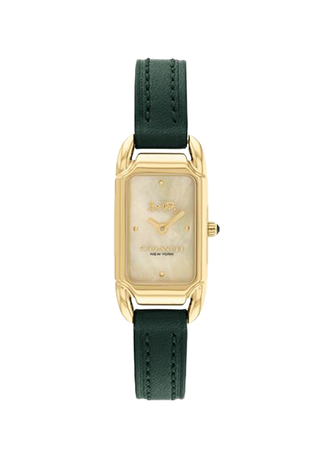 Montre quartz Cadie en cuir COACH MONTRES Vert