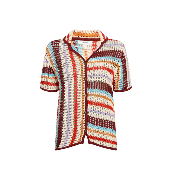 Chemise en crochet TSgerdi en coton Chemise en crochet TSgerdi en coton