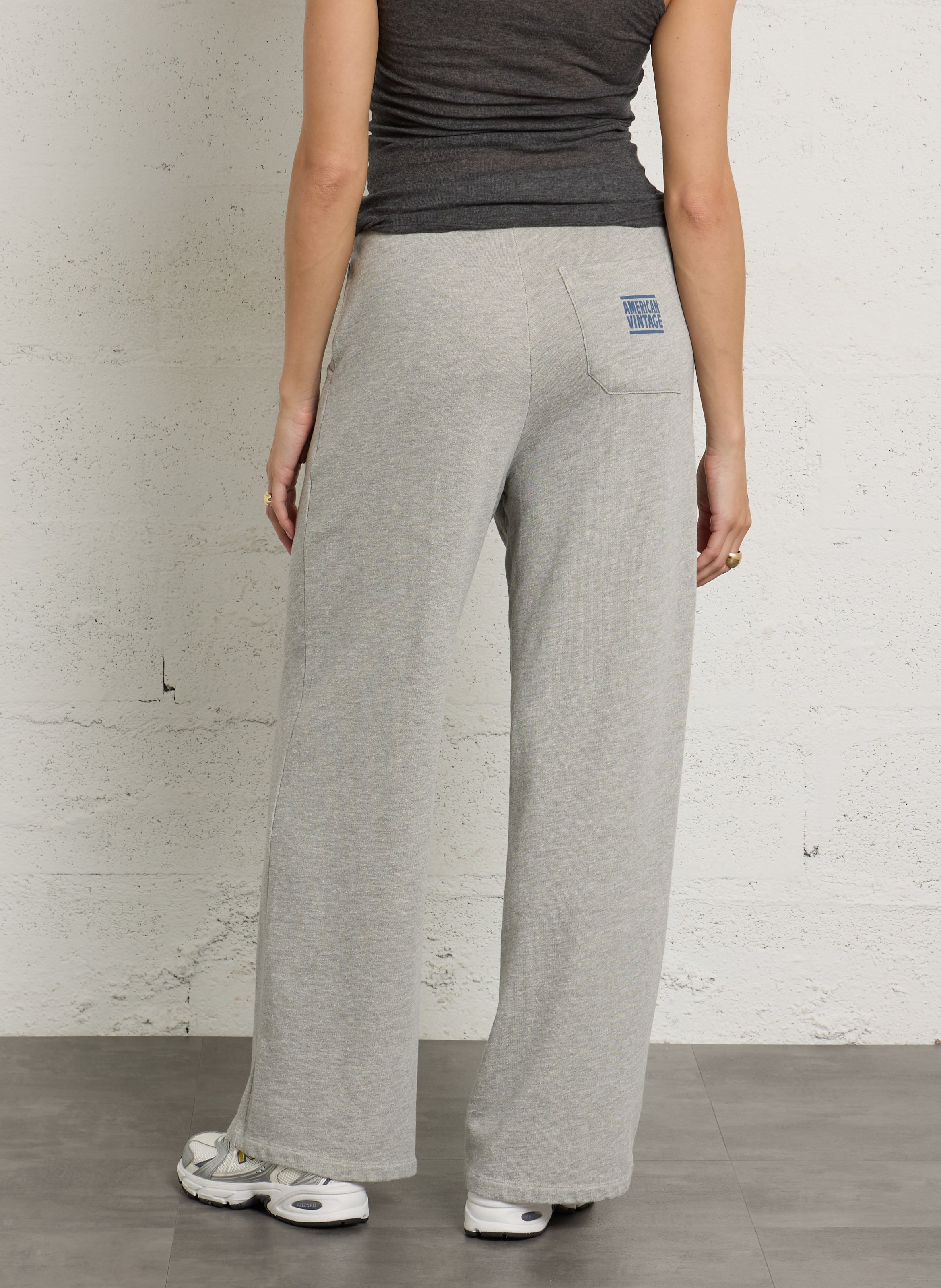 Pantalon de jogging ample uni zofbay AMERICAN VINTAGE Gris