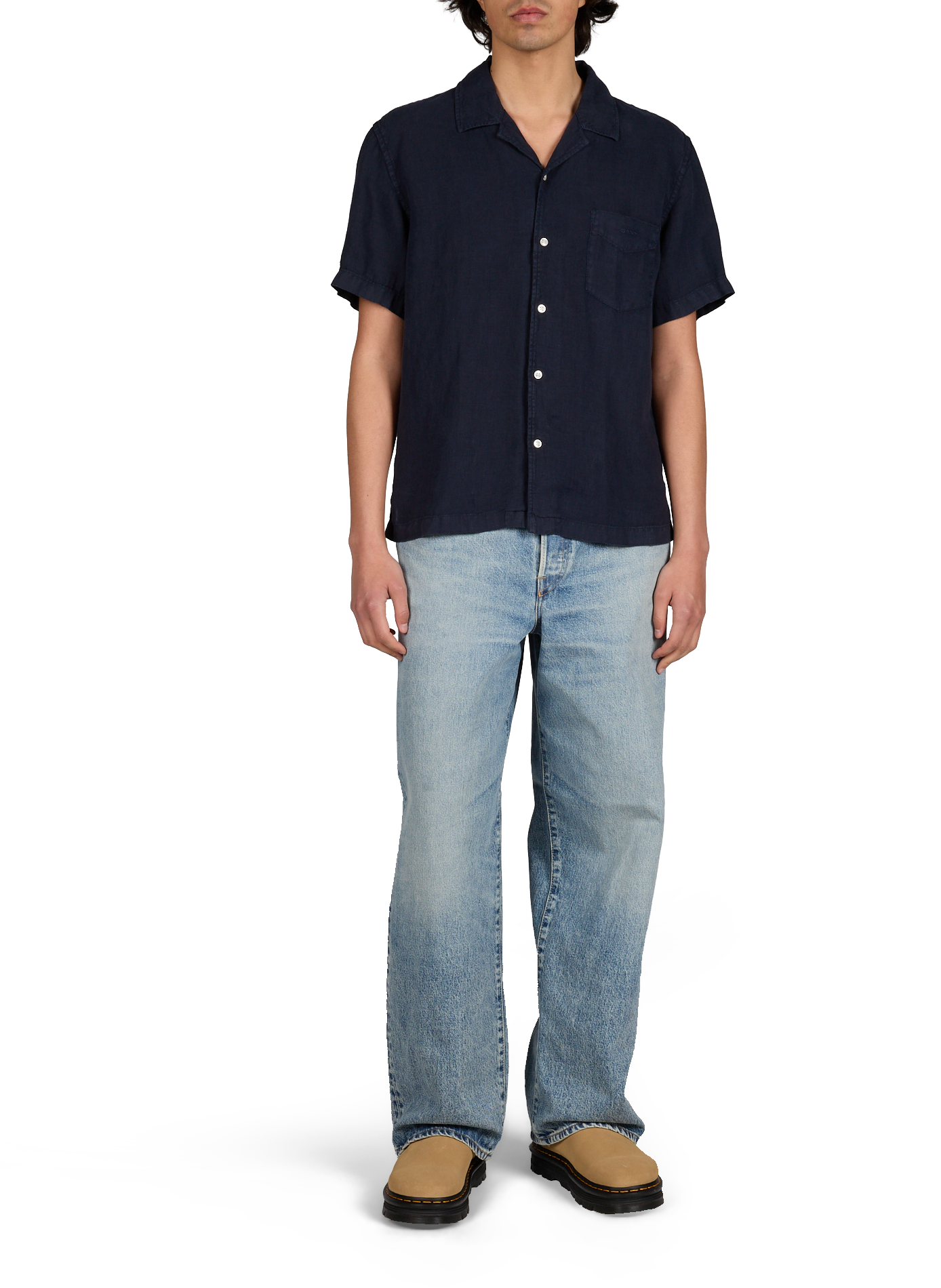 Calfskin Leather Mules DR. MARTENS Beige