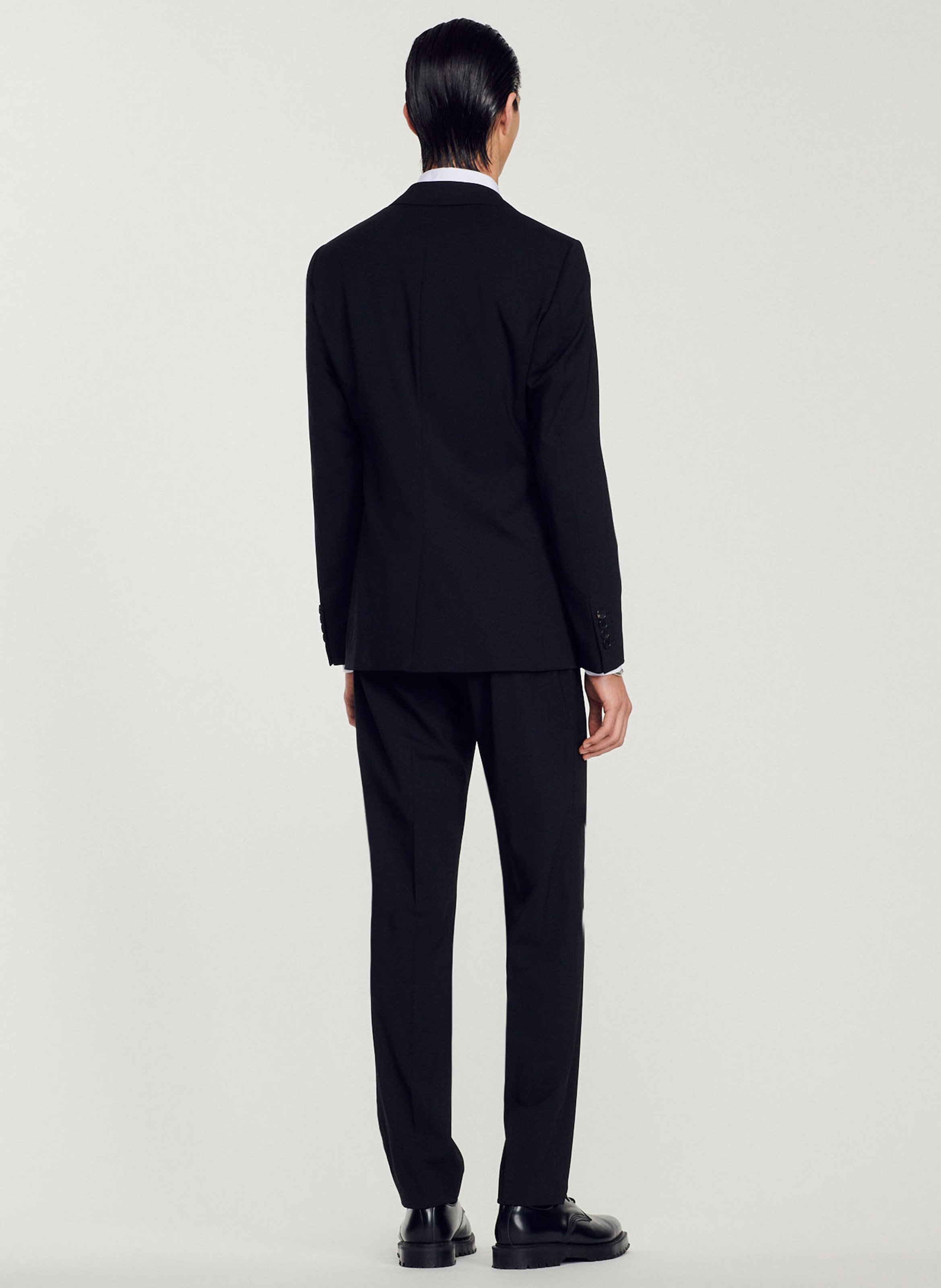 Veste de tailleur en laine mélangée SANDRO Noir
