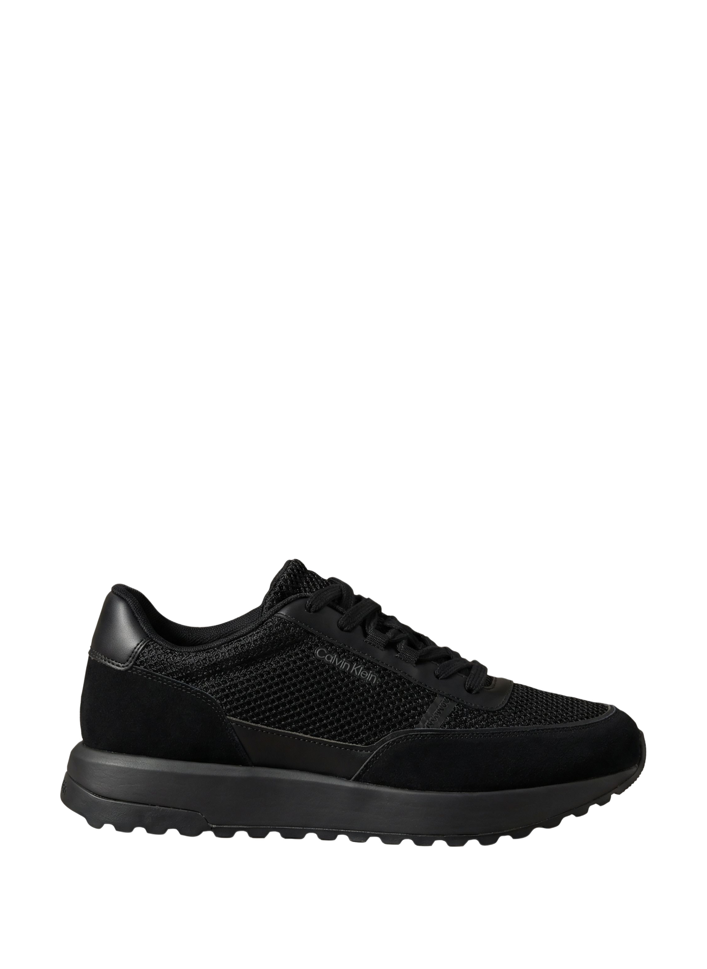 City Runner Leather Sneakers CALVIN KLEIN Black