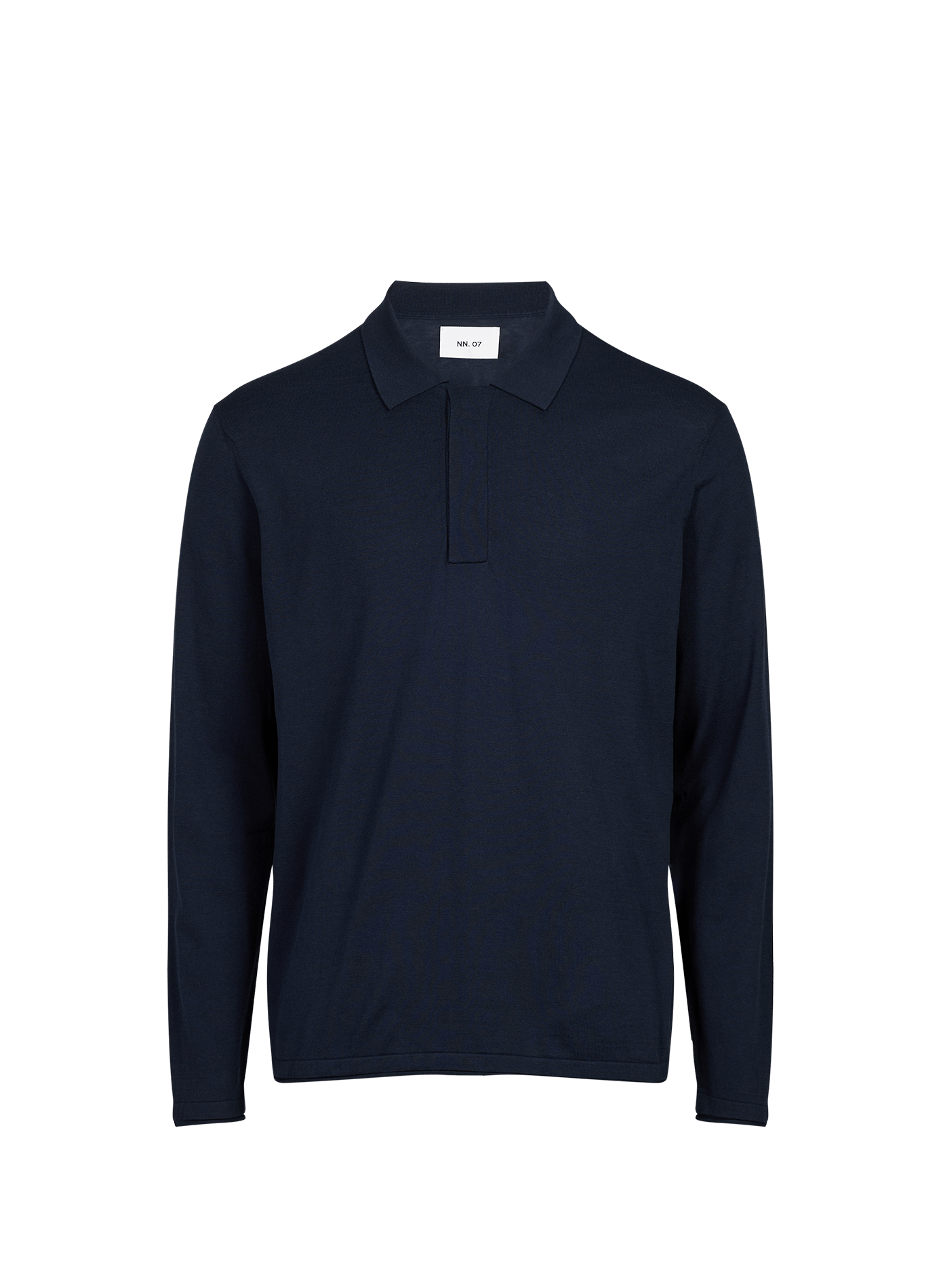 Long-sleeved knit polo NN.07 Blue
