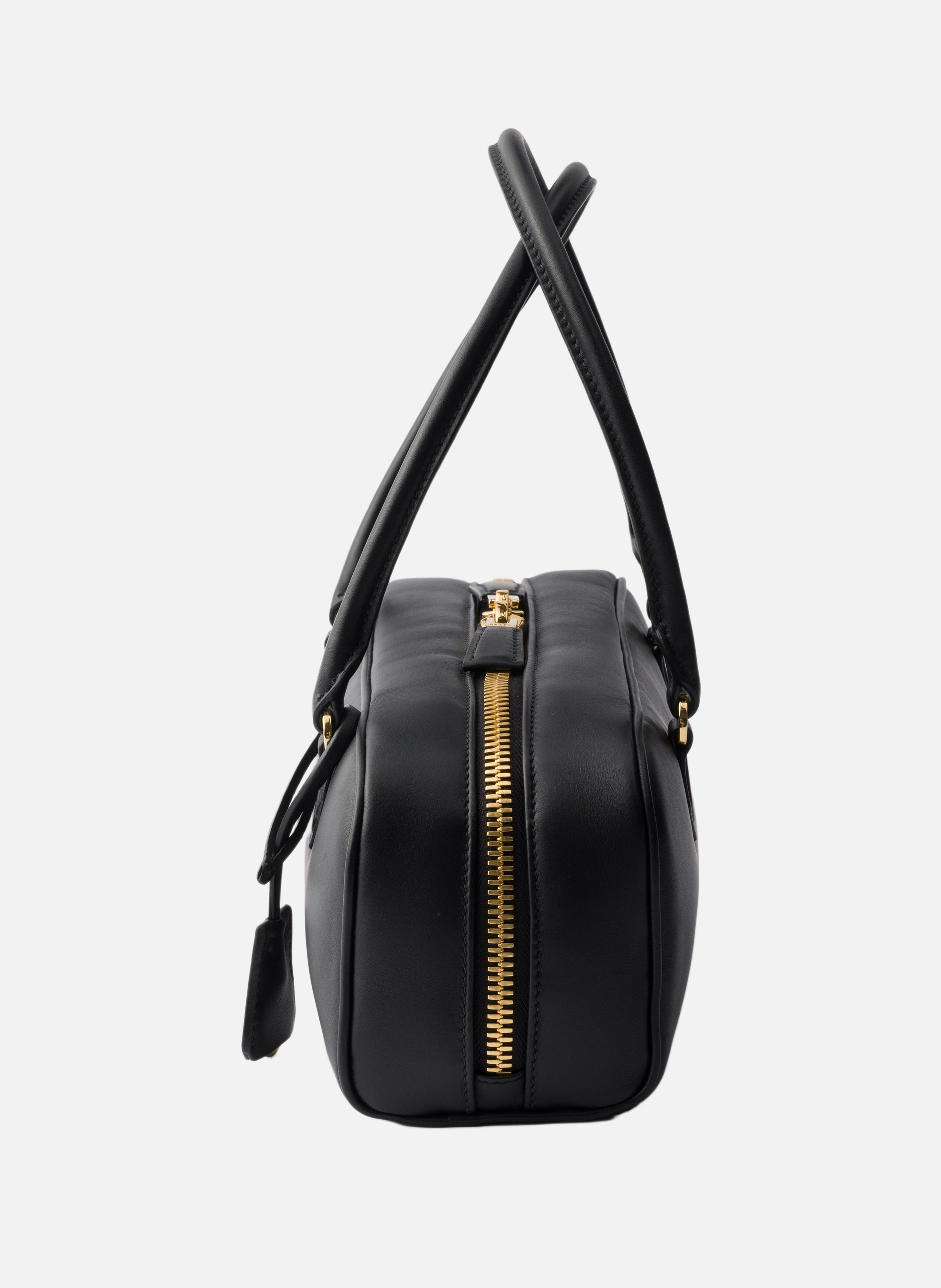 Sac à main en cuir PRADA Noir