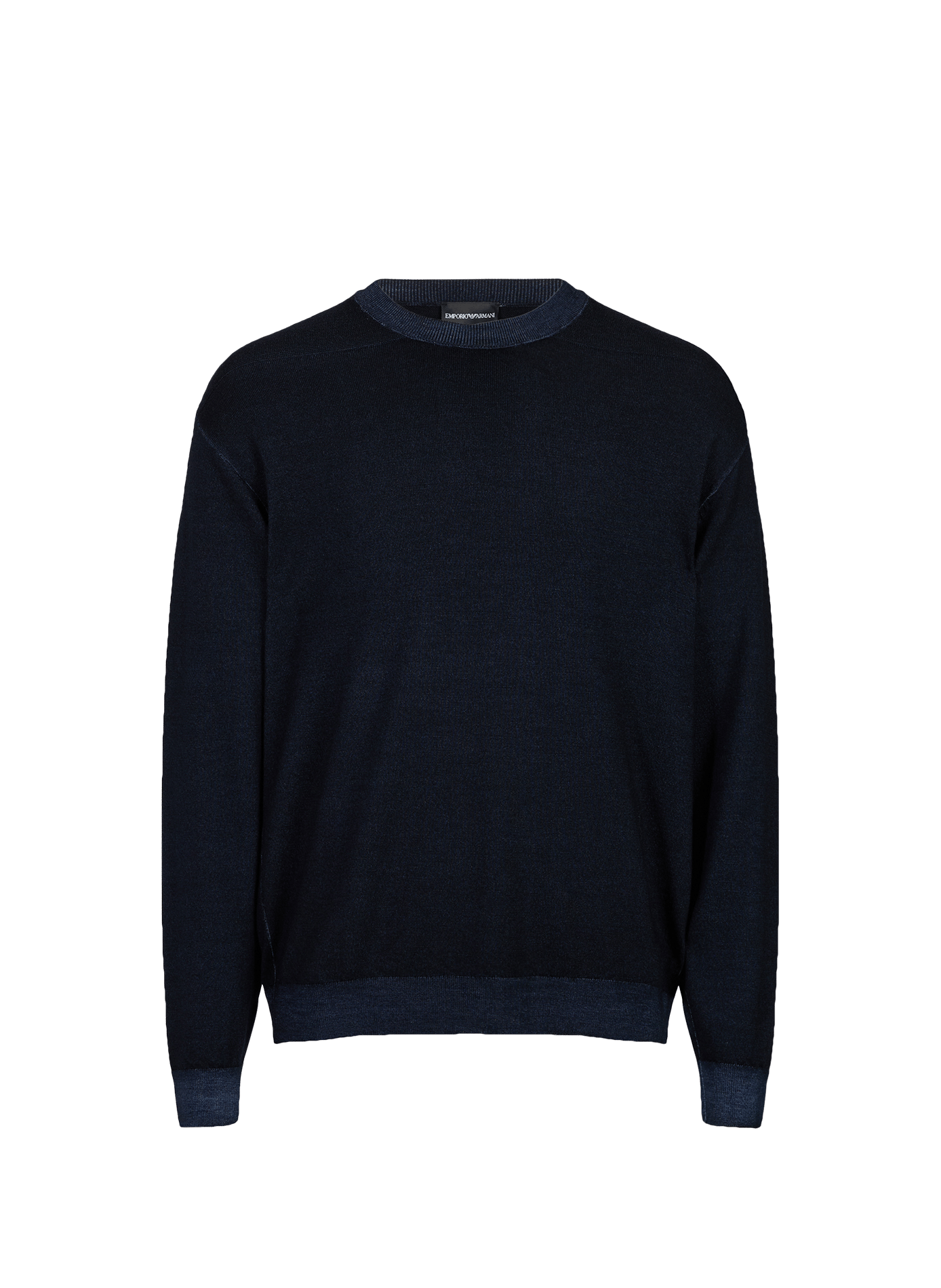 Sweatshirt in virgin wool EMPORIO ARMANI Blue