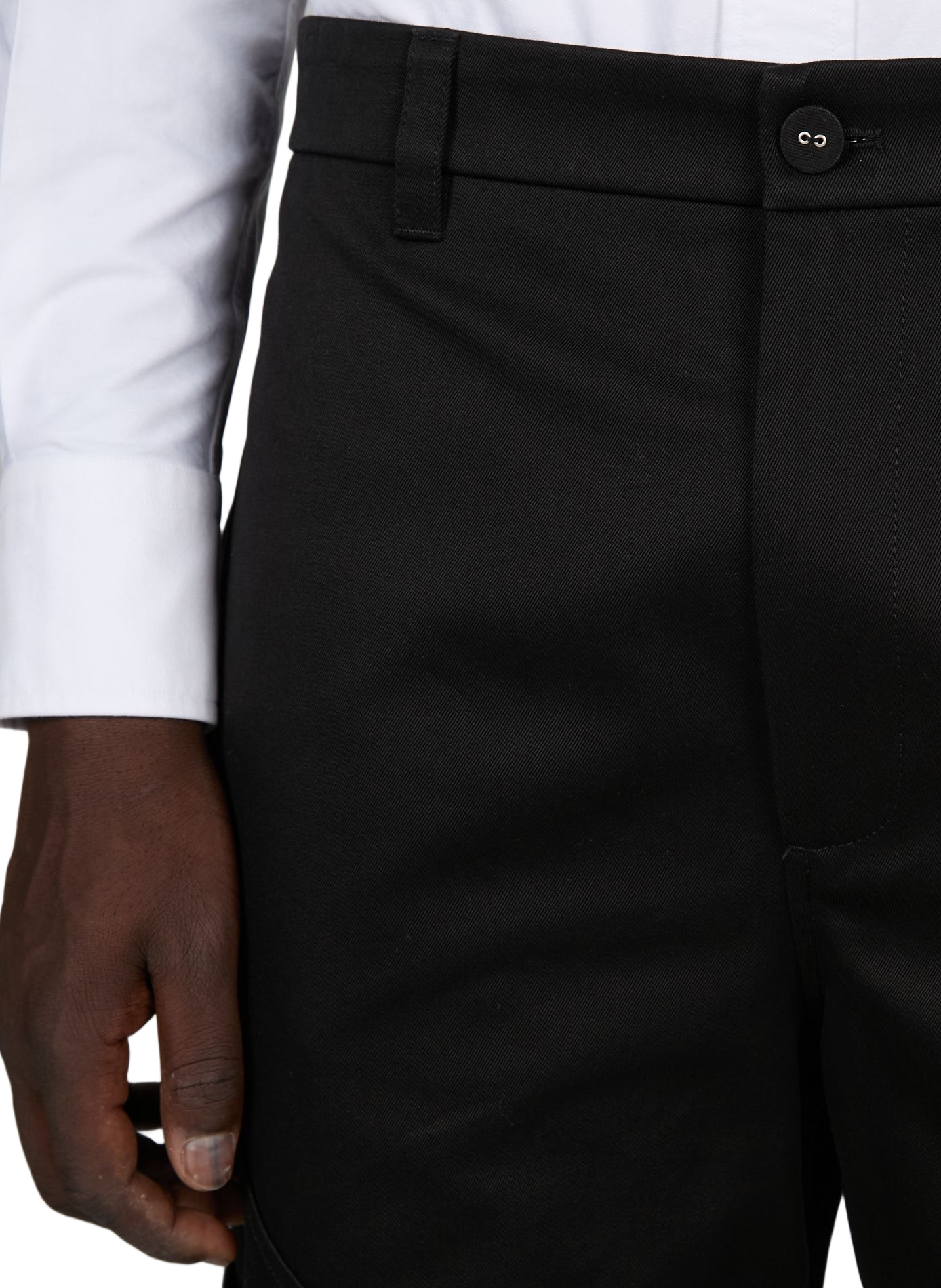 Pantalon cargo en coton THOM BROWNE Noir