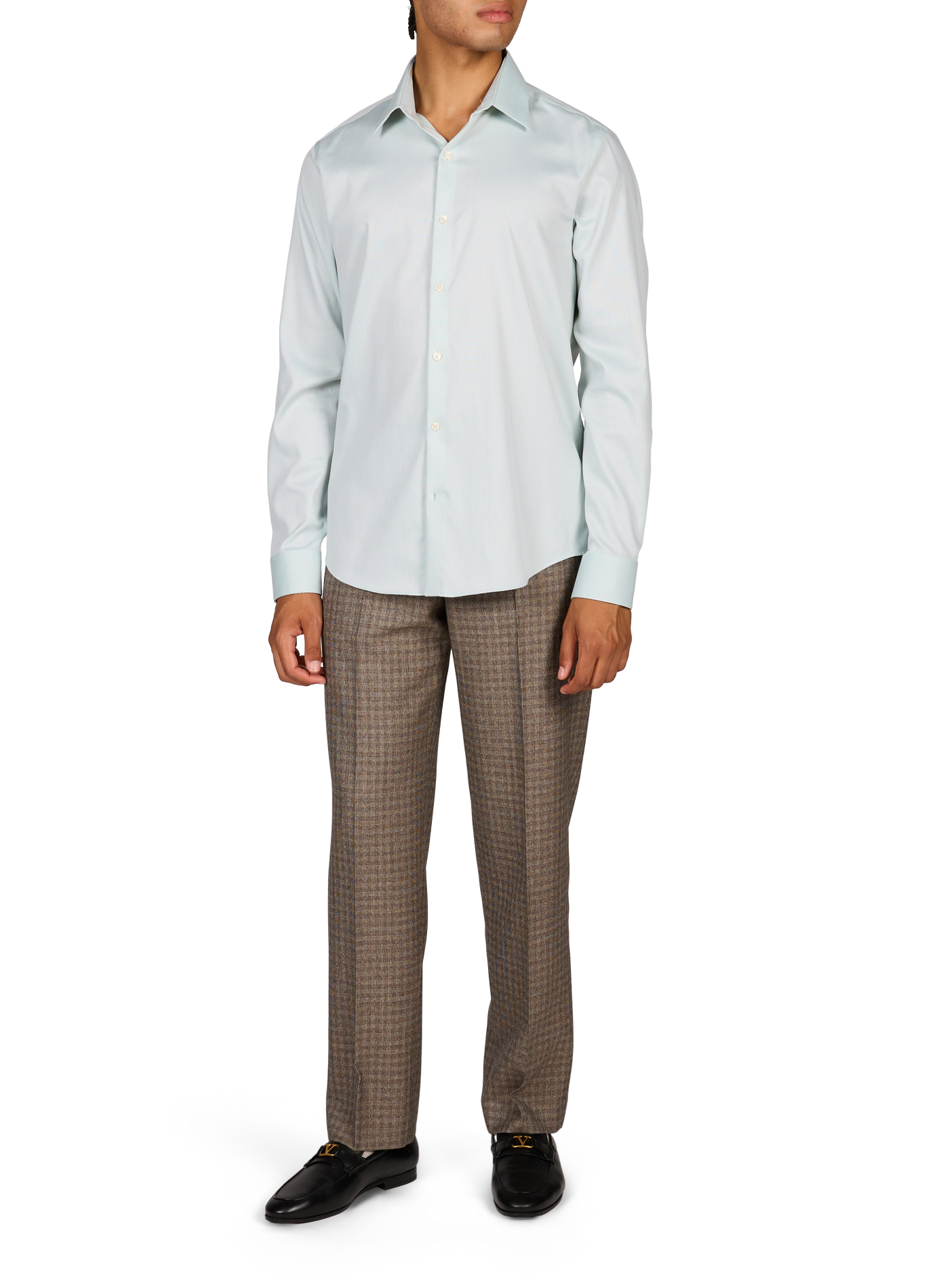 Slim cotton-blend shirt CALVIN KLEIN Green