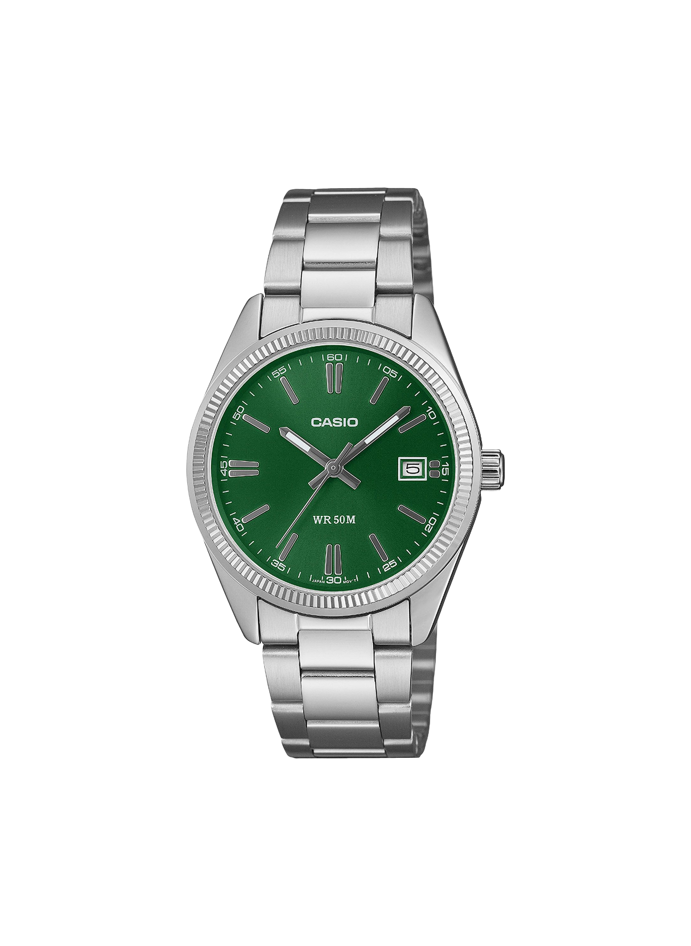 Vintage Casio stainless steel quartz watch CASIO Green
