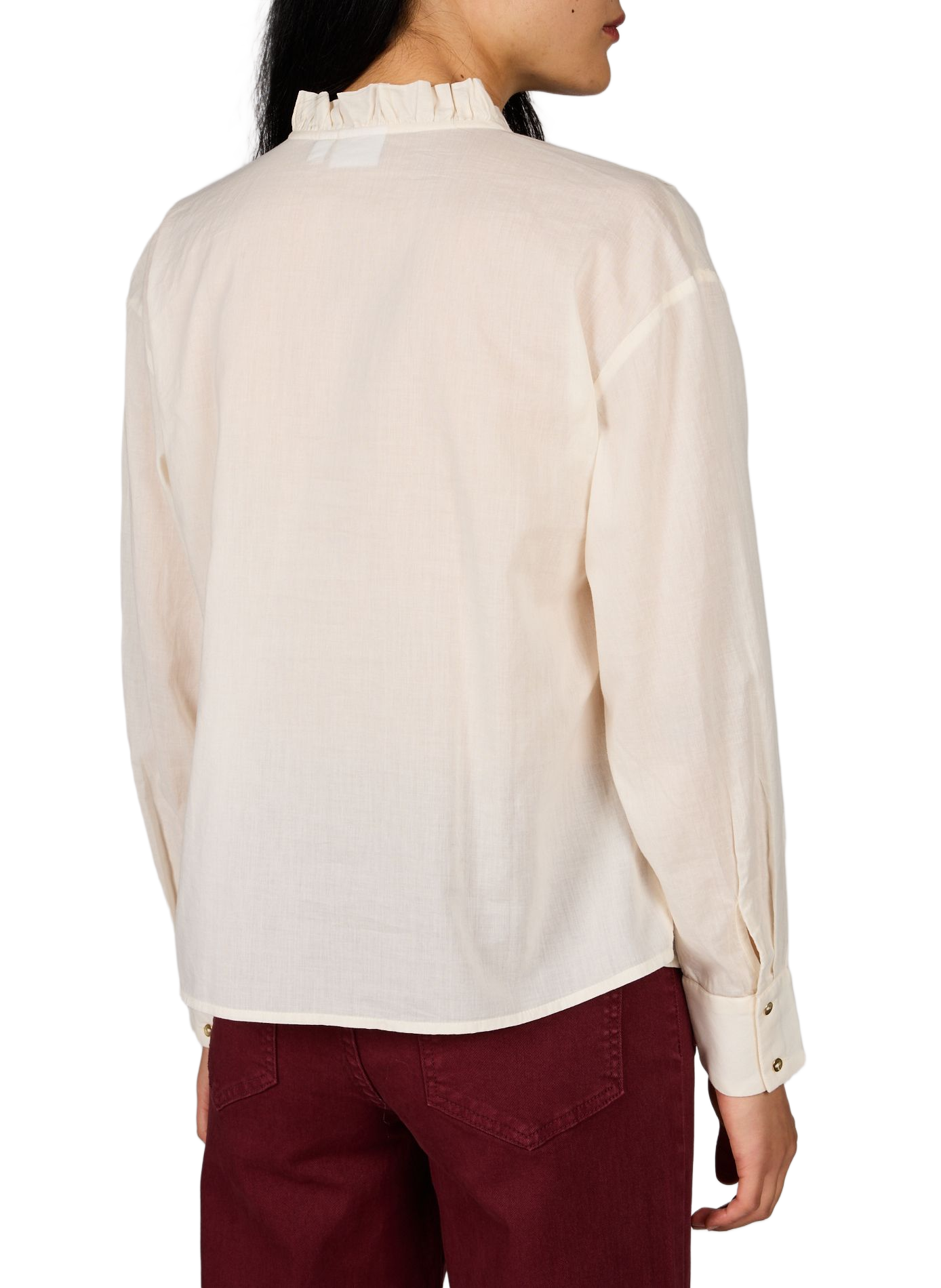 Fließende Baumwollbluse VILA Beige