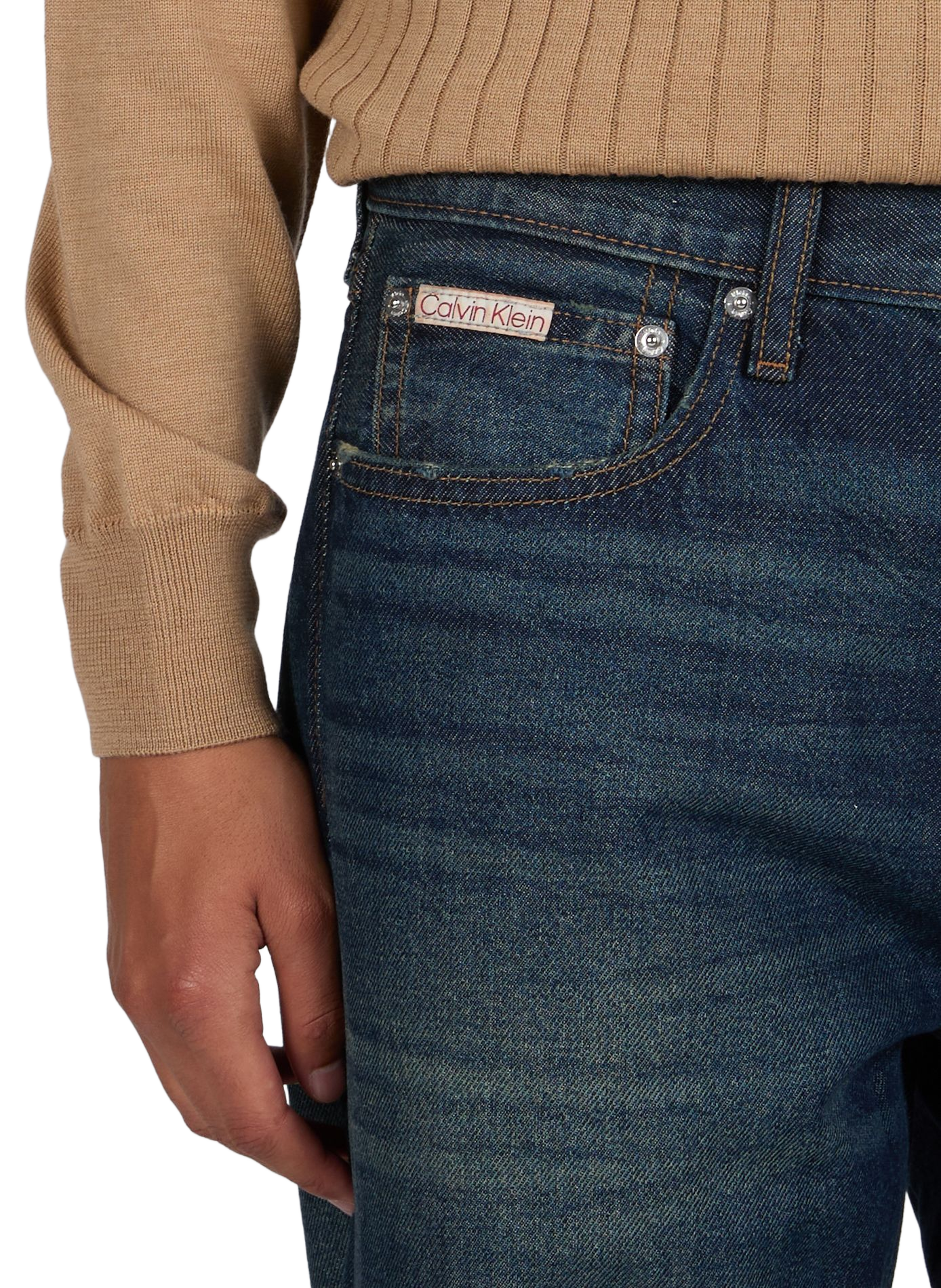 Plain cotton denim jeans CALVIN KLEIN Blue