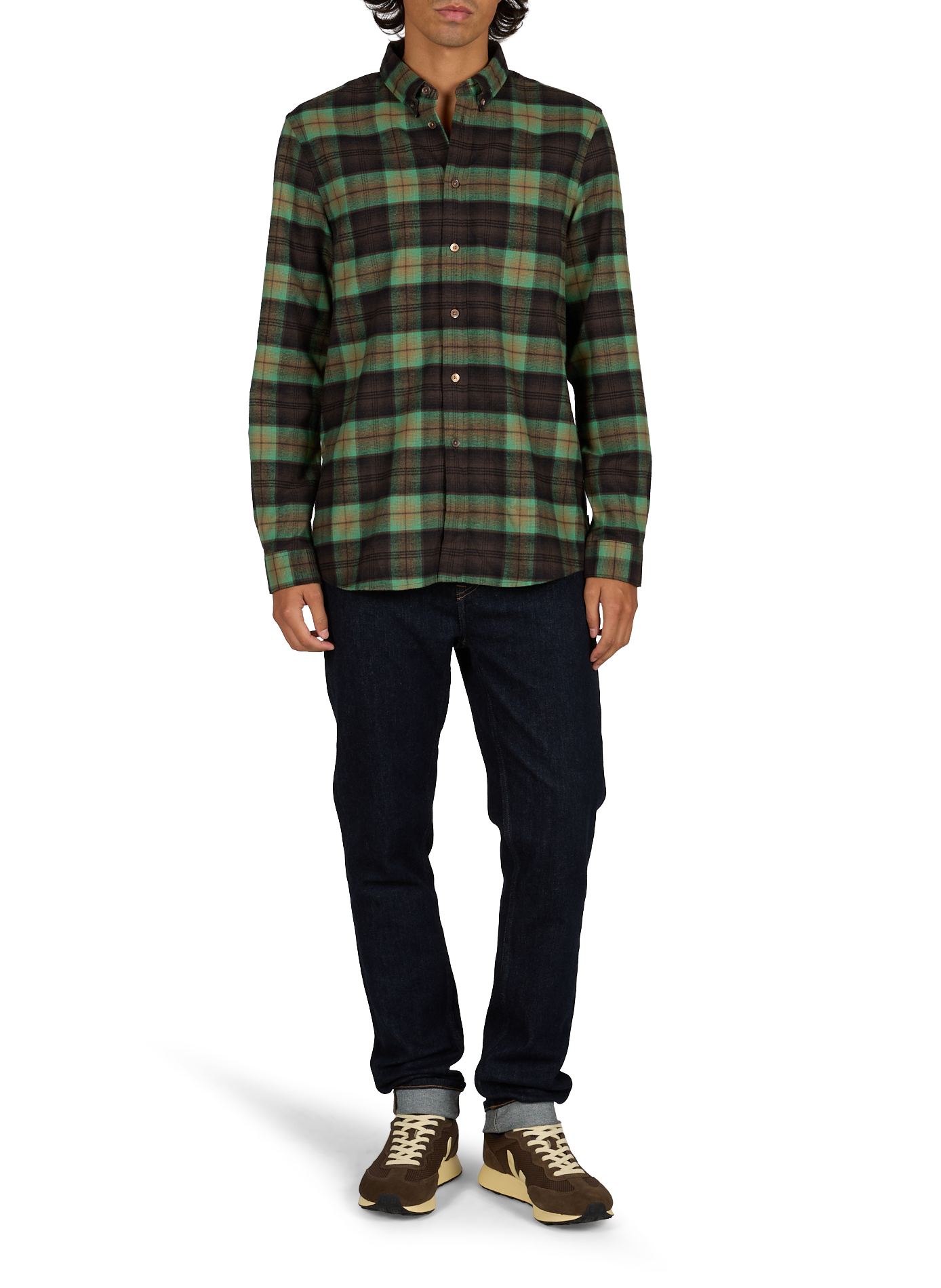 Cotton check shirt PAUL SMITH Green