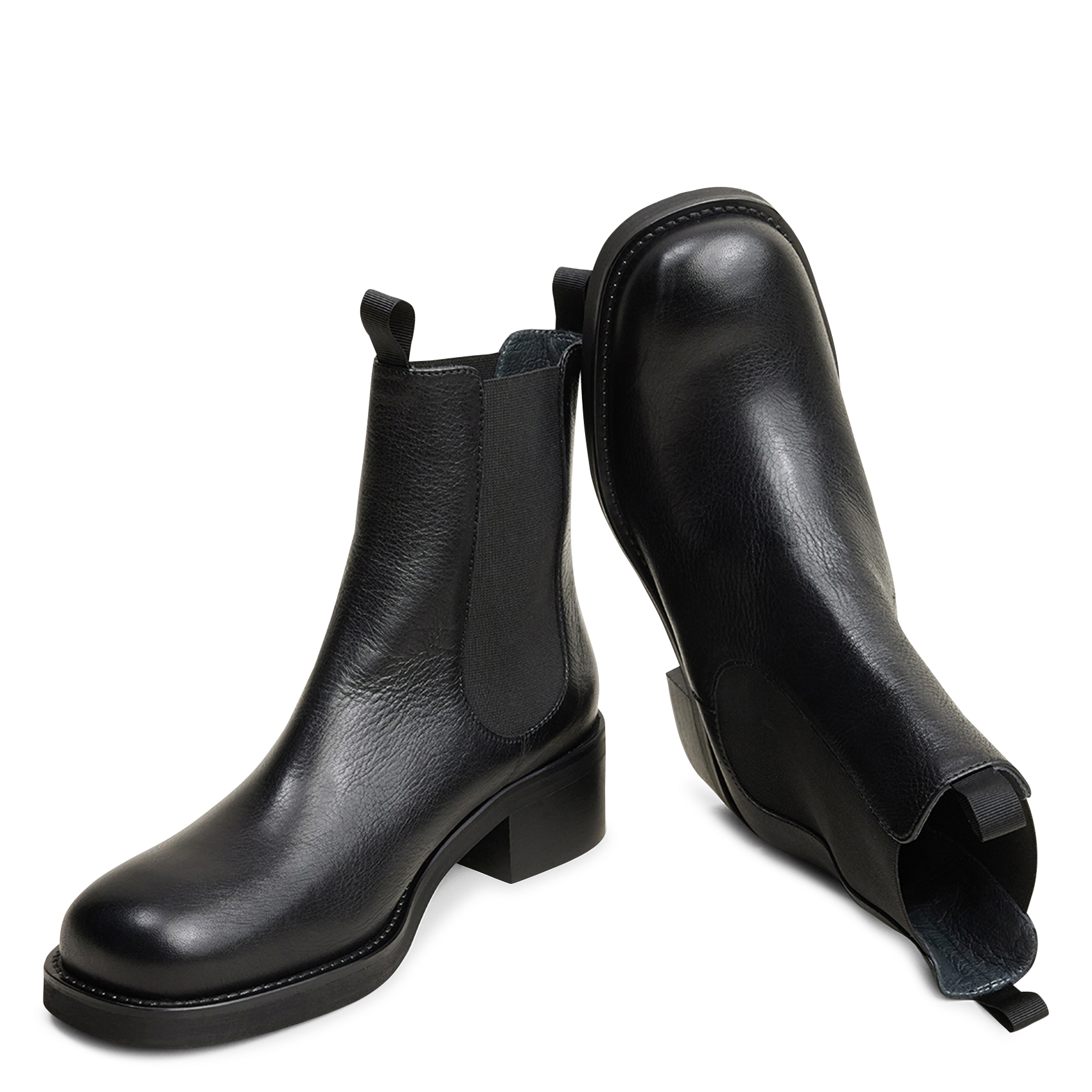 Bottines chelsea en cuir dialo JONAK Noir