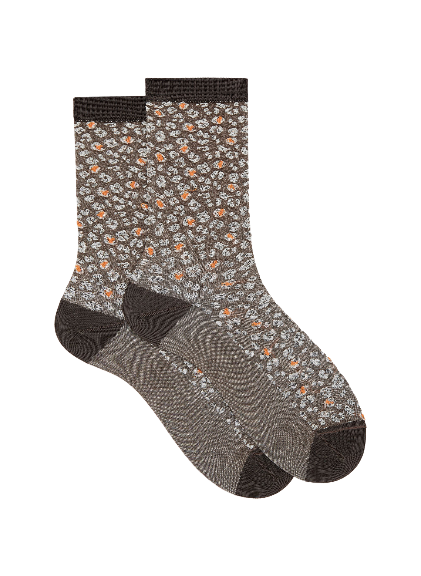 Chaussettes mi-hautes à imprimé DORÉ DORÉ Marron