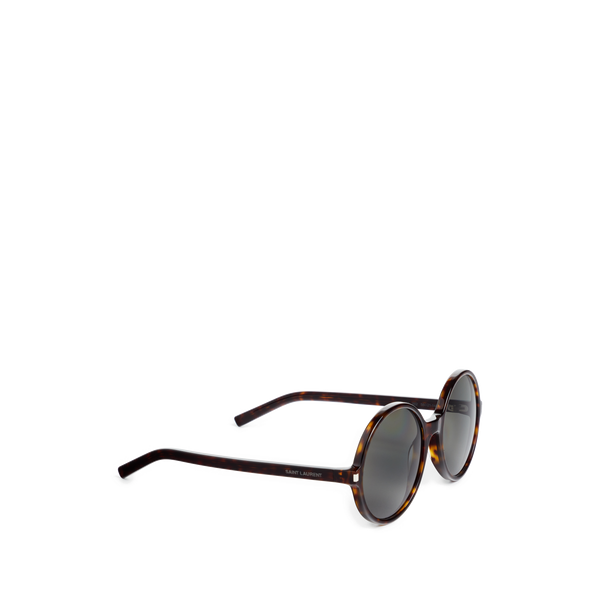 Saint Laurent Round Sunglasses In Black