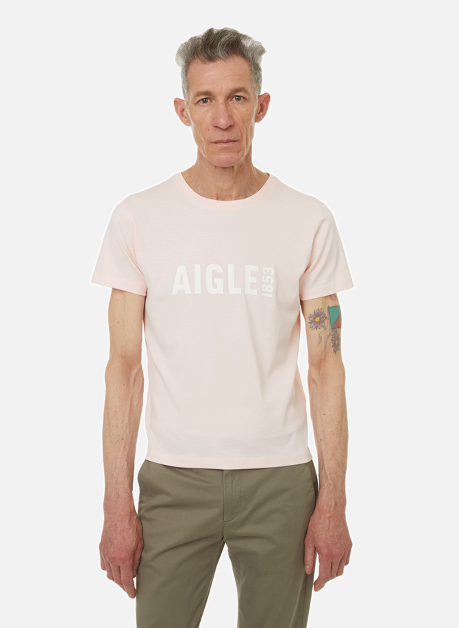 Cotton-blend round-neck T-shirt AIGLE