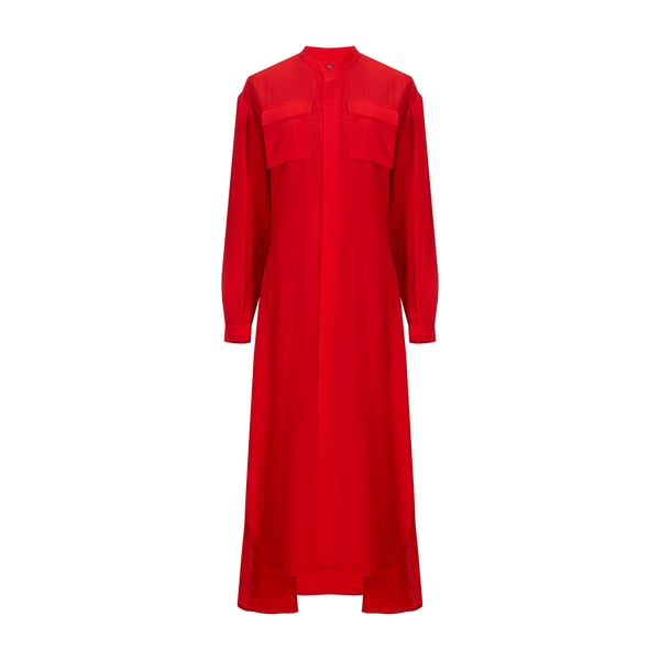 Robe longue en laine vierge