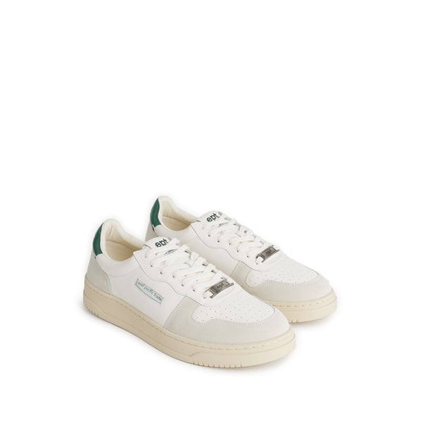 Baskets en cuir mélangé