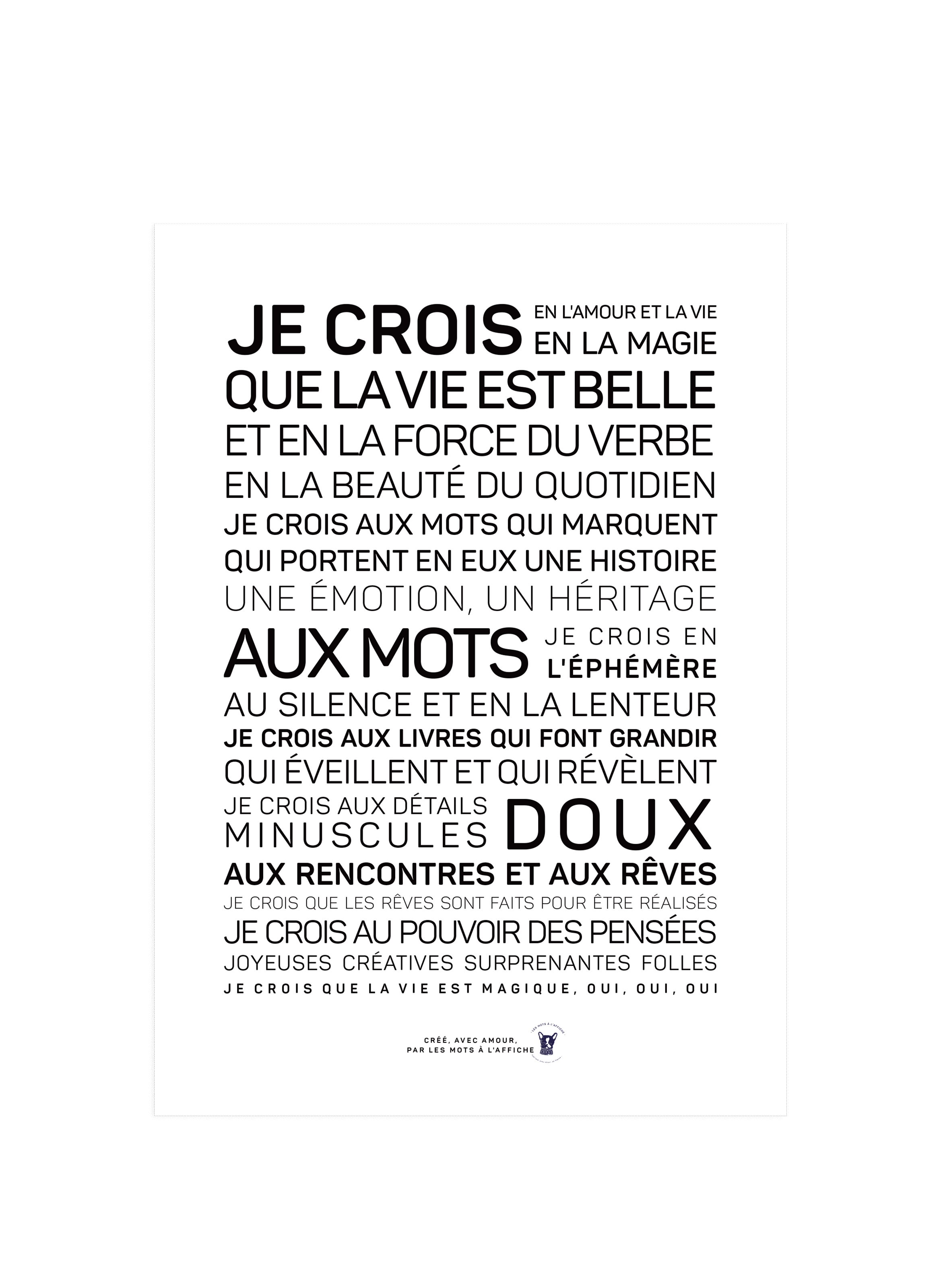 Affiche La vie est belle