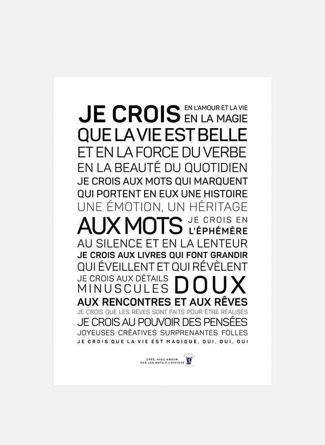 Poster: Life is beautiful LES MOTS A L'AFFICHE