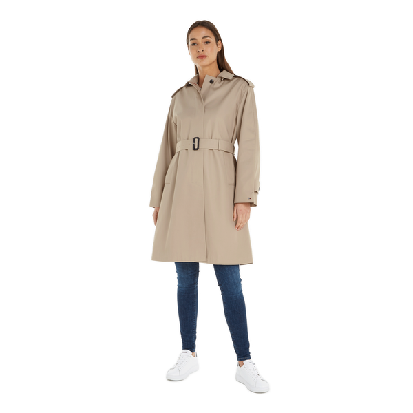 Tommy Hilfiger Mid-length Trench Coat In Grey