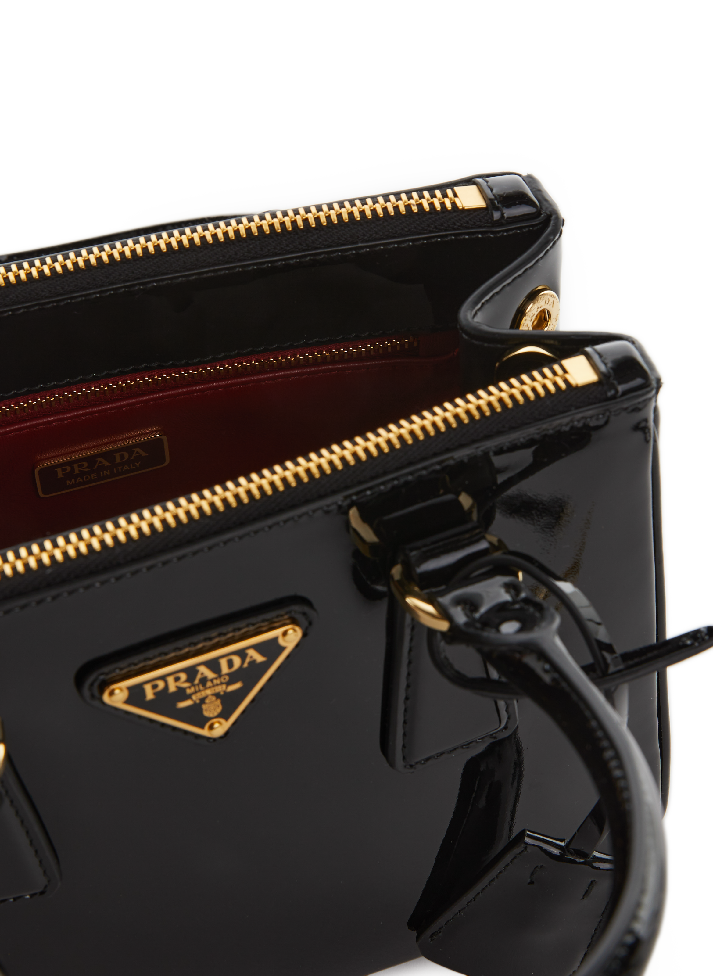 Leather handbag PRADA Black