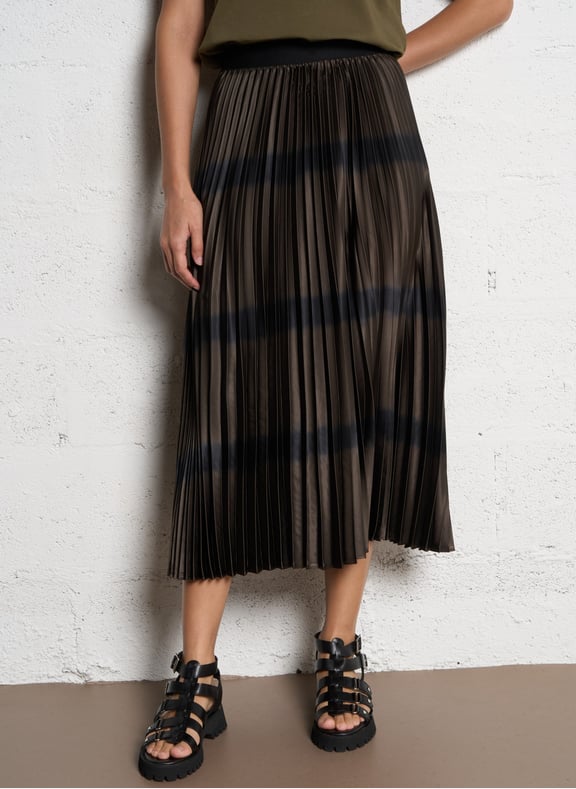 Jupe midi plissée barbara Marron by MAISON 123 MAISON 123 Jupe midi plissée barbara Marron