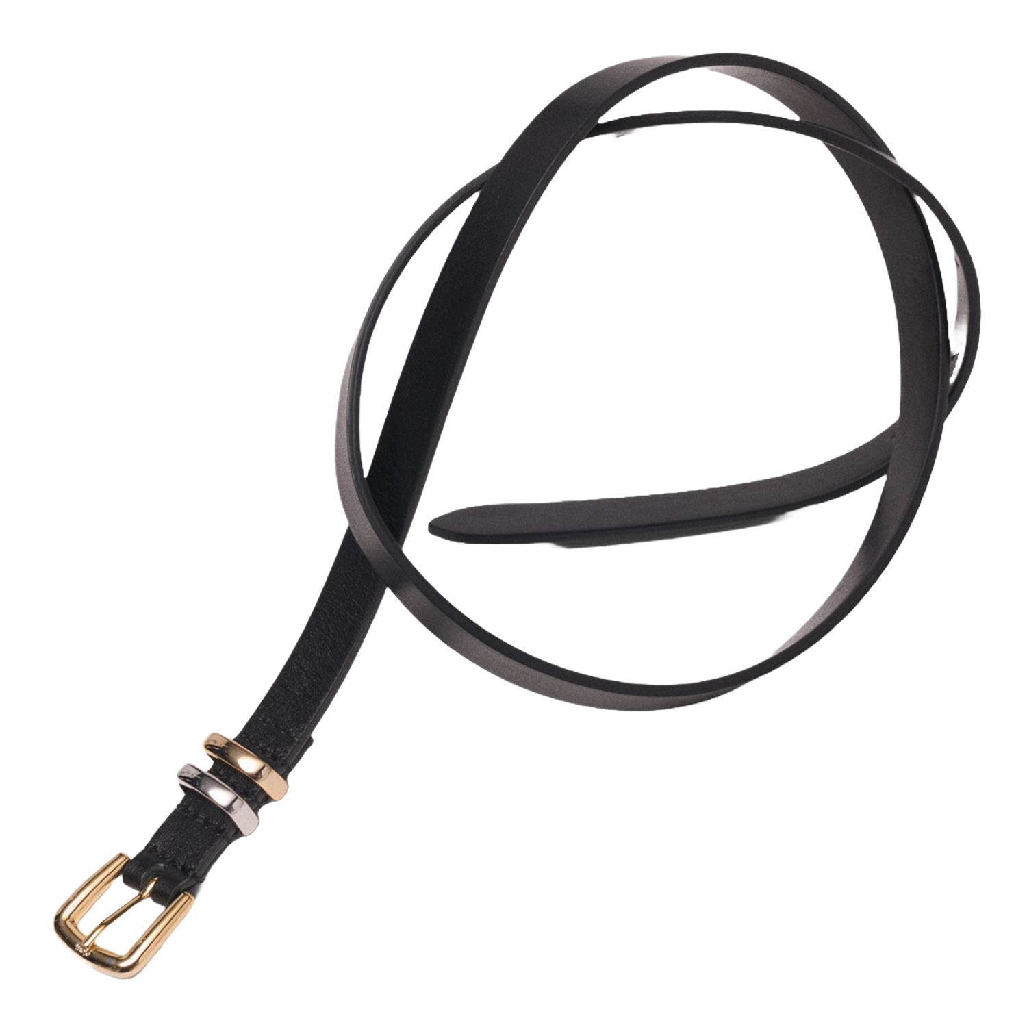 Ceinture en cuir MAJE Noir