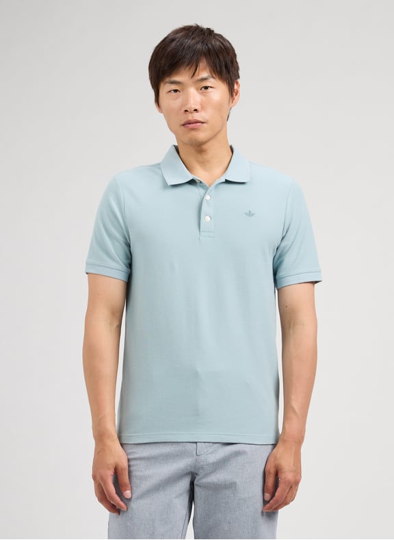 Cotton Riviera Polo Shirt Blue by DOCKERS DOCKERS Cotton Riviera Polo Shirt Blue