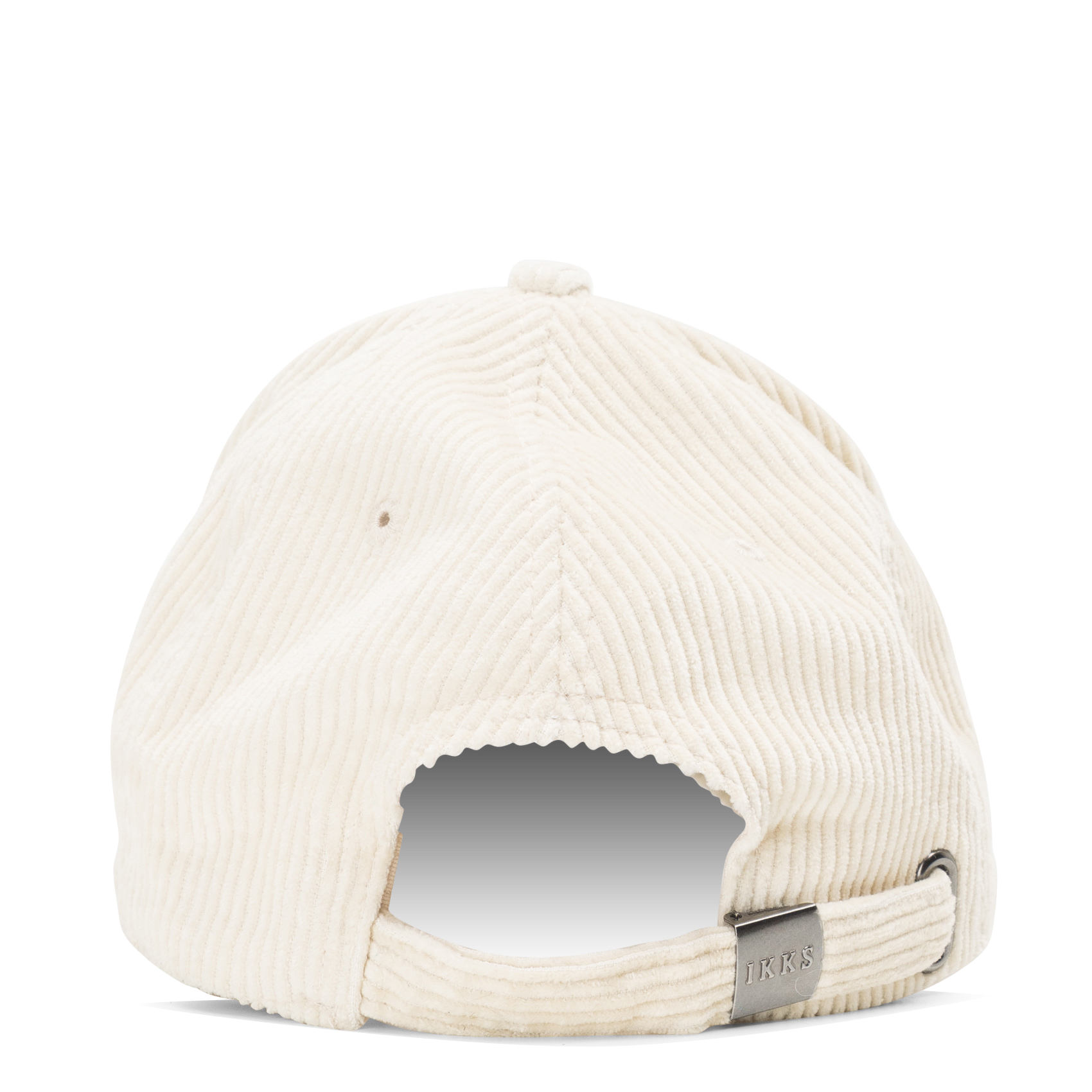 Casquette brodée en velours de coton côtelé IKKS Blanc