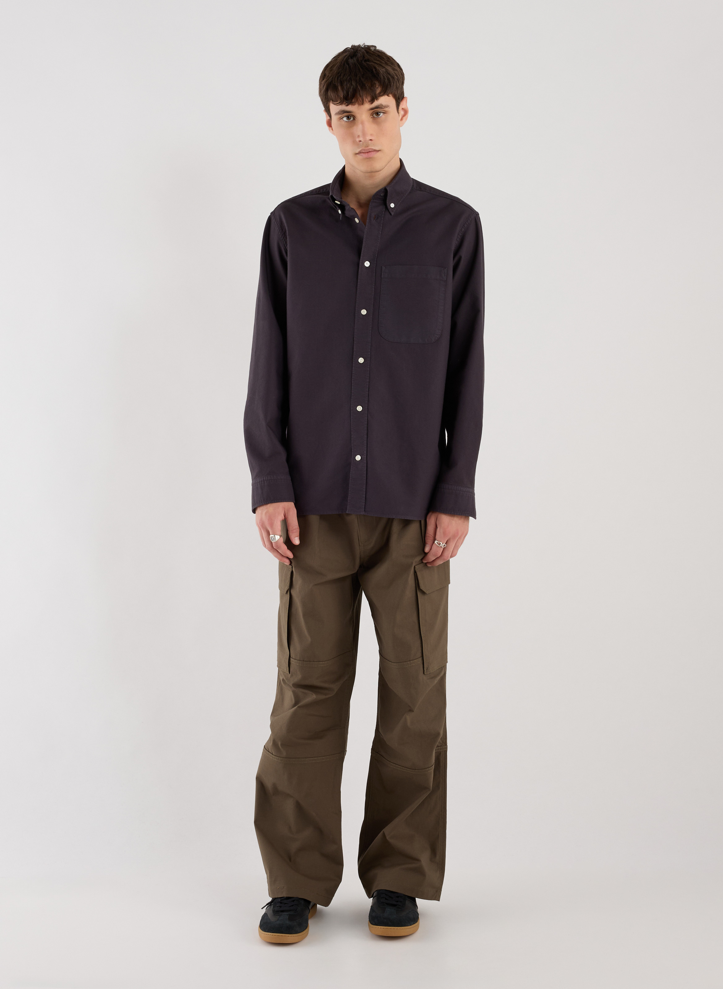 Chemise Amen en coton SAISON 1865 Bleu