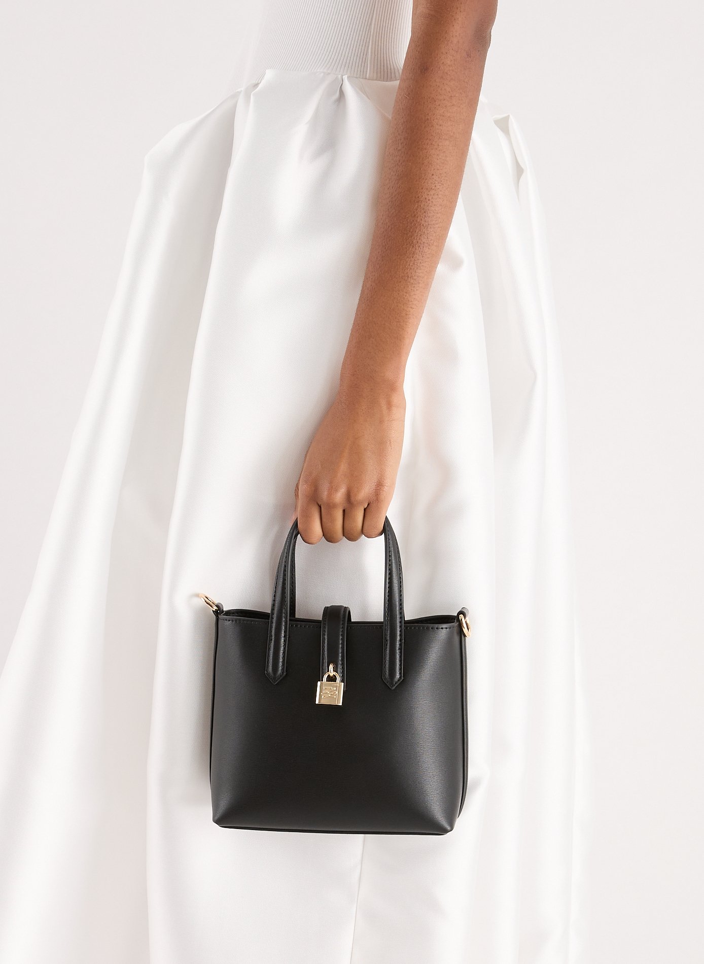 Sac à main K/Autograph en cuir KARL LAGERFELD Noir