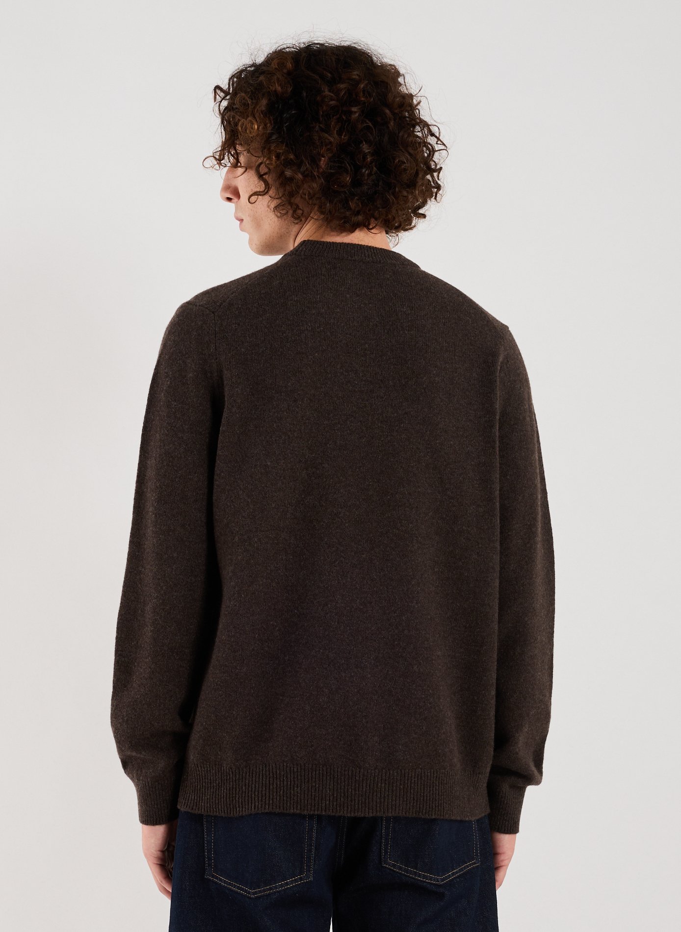 Pull en laine mérinos SAMSOE SAMSOE Marron